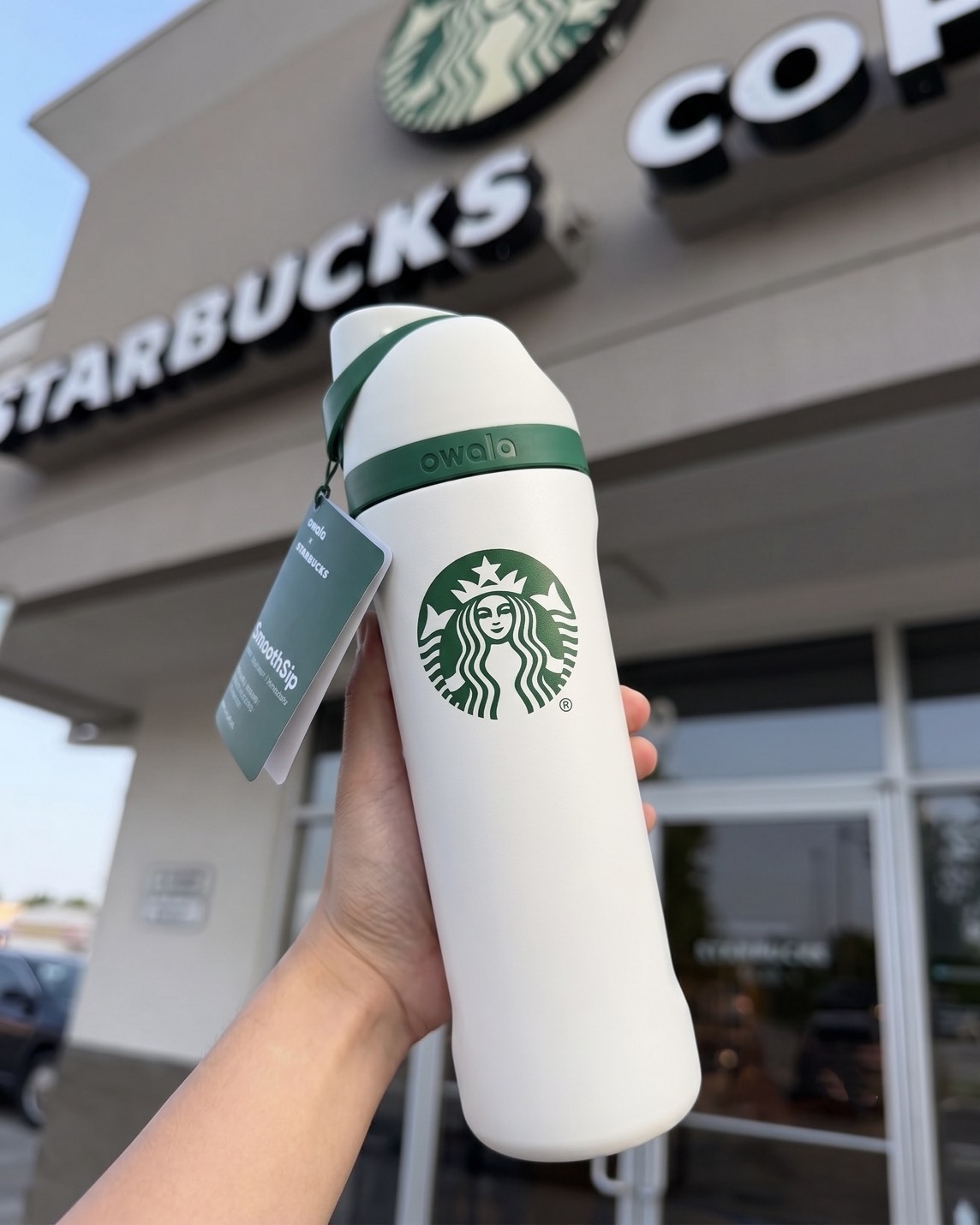 <北美限定>星巴克 x Owala 聯名款 不鏽鋼 FreeSip 水壺 內有吸管 24oz 710ML