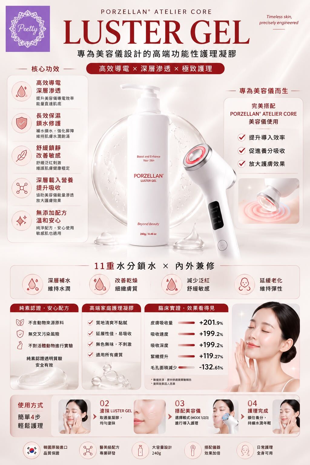 AY07 PORZELLAN LUSTER GEL $219/1支 3支起199/1