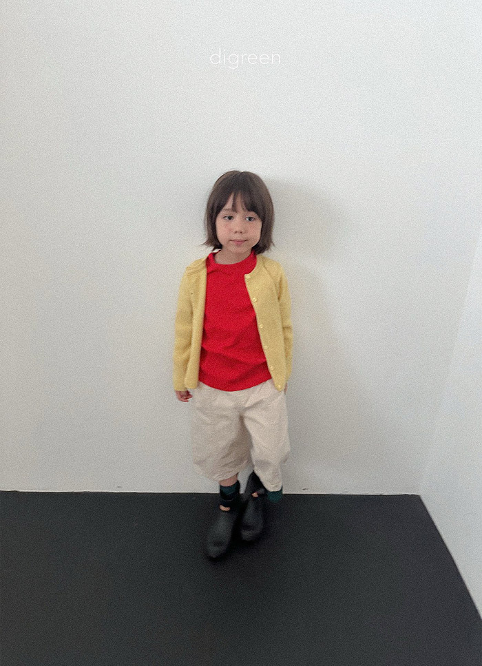正韓秋Digreenkids 三色日系慵懶感縫線七分褲