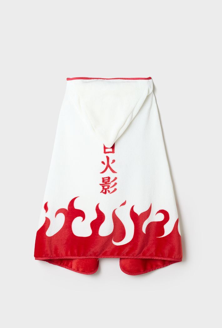 🇰🇷 SPAO X NARUTO 火影忍者 連帽披風 斗篷 毯子 白色 四代目 / 預購