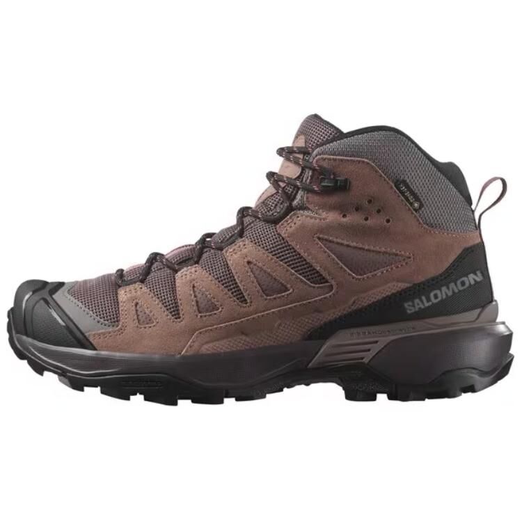 【代購】SALOMON X ULTRA 360 Slip Resistant Abrasion Resistant Mid top Mountaineering Shoes Women's Gray Brown L47571000