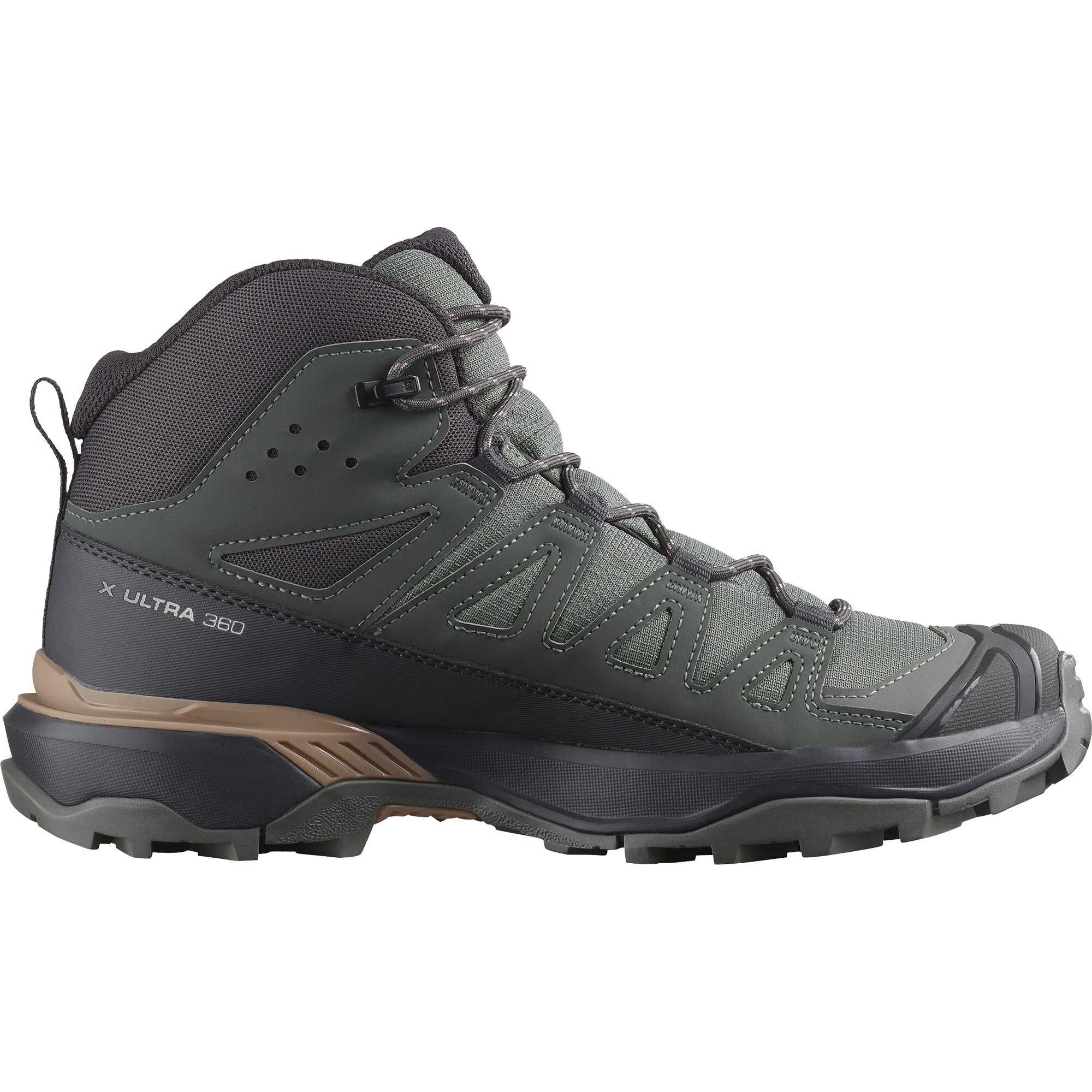 【代購】SALOMON X ULTRA 360 Fabric Cushioning Waterproof And Breathable Coverage Support Mid top Hiking Shoes Women's L47865000