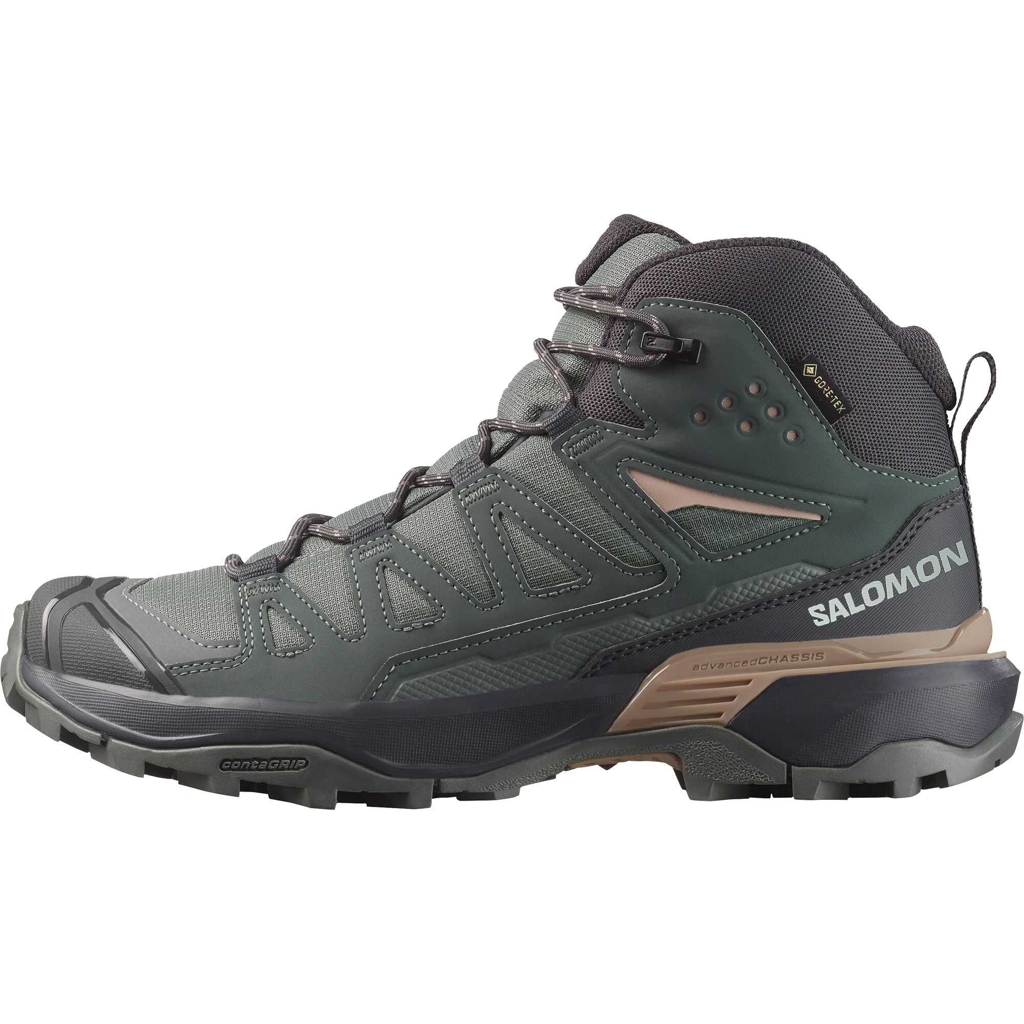 【代購】SALOMON X ULTRA 360 Fabric Cushioning Waterproof And Breathable Coverage Support Mid top Hiking Shoes Women's L47865000