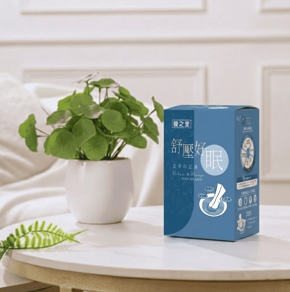 健之堂【失眠救星 中醫師調配】舒壓好眠艾草足浴液 1盒6包 (免煲免煮、一開即浸)