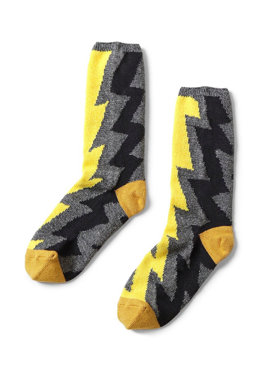 2026SS KAPITAL Thunder Socks EK-1288XSB 閃電 厚底襪子 長襪 現貨