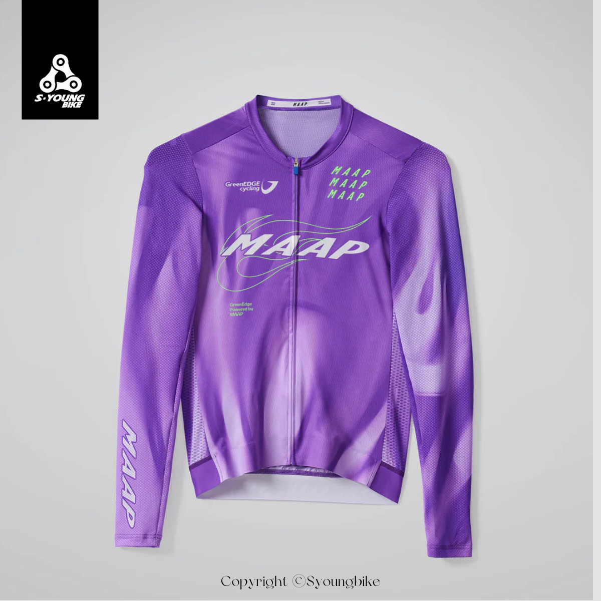 【MAAP】WorldTour 26 Pro Air LS Jersey 3.0 男性長袖車衣 / ELECTRIC PURPLE