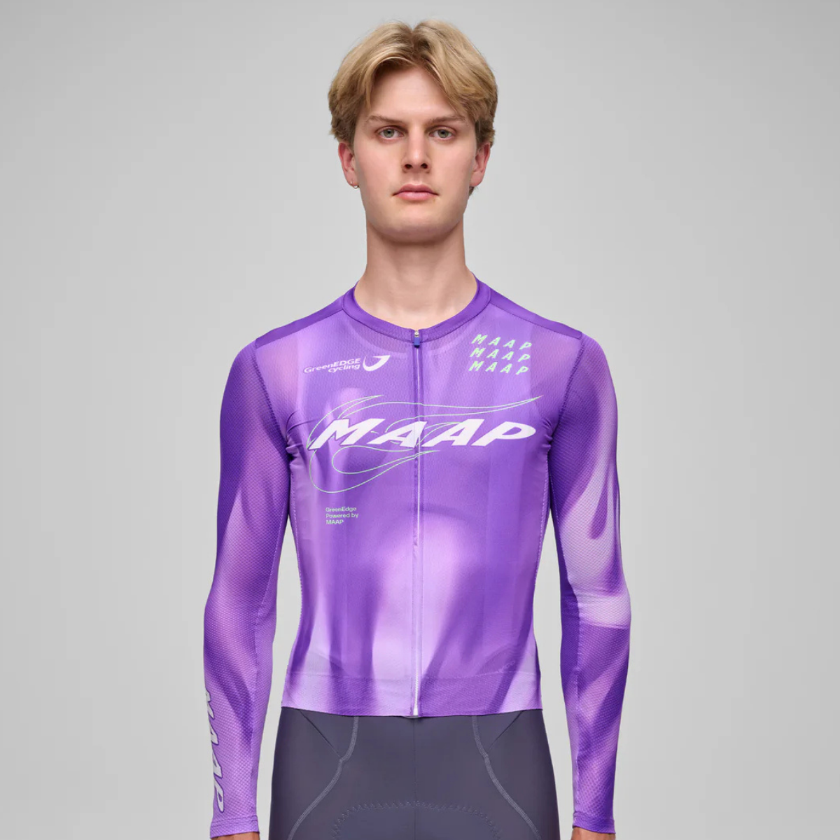 【MAAP】WorldTour 26 Pro Air LS Jersey 3.0 男性長袖車衣 / ELECTRIC PURPLE