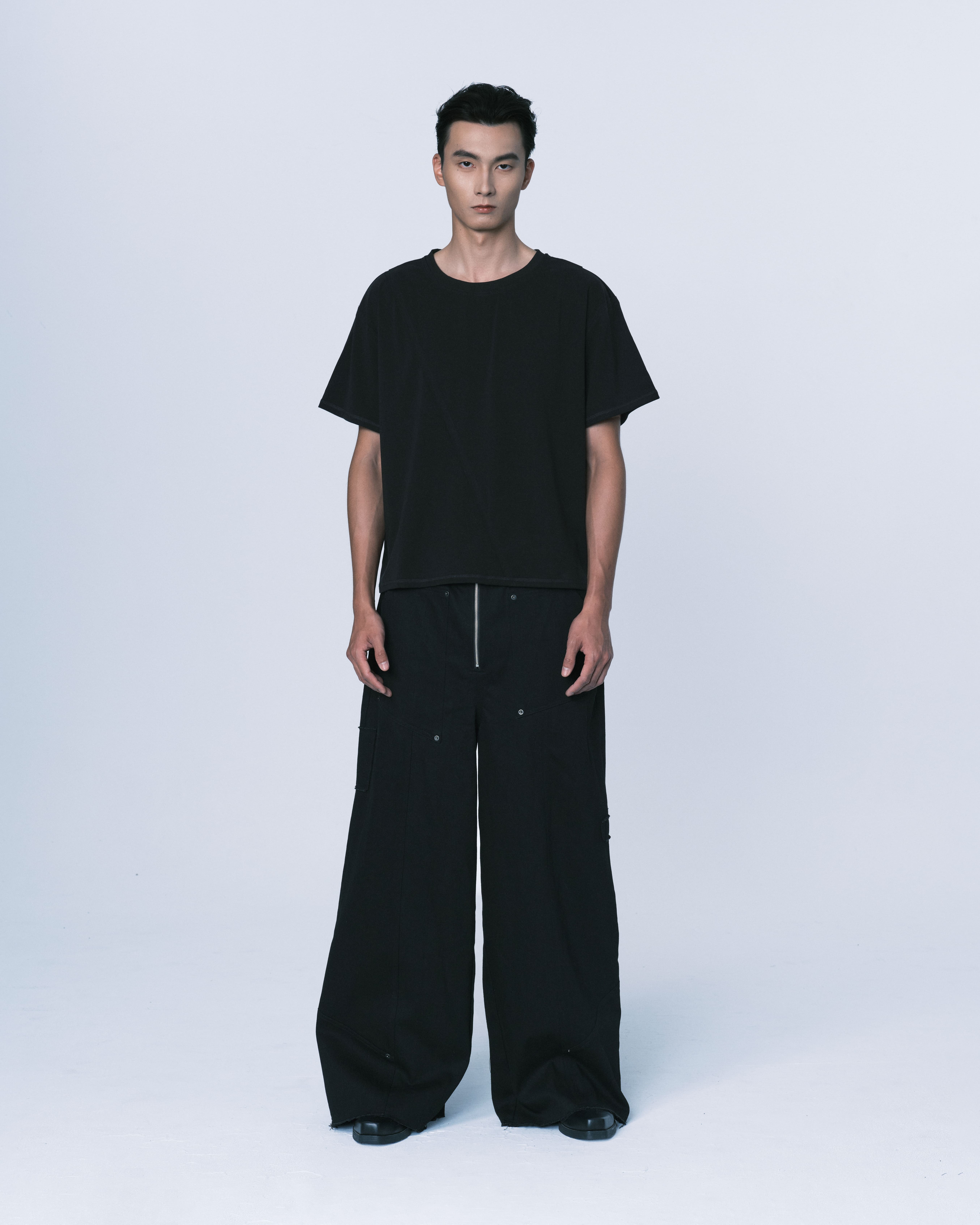 Wide Patched Trousers