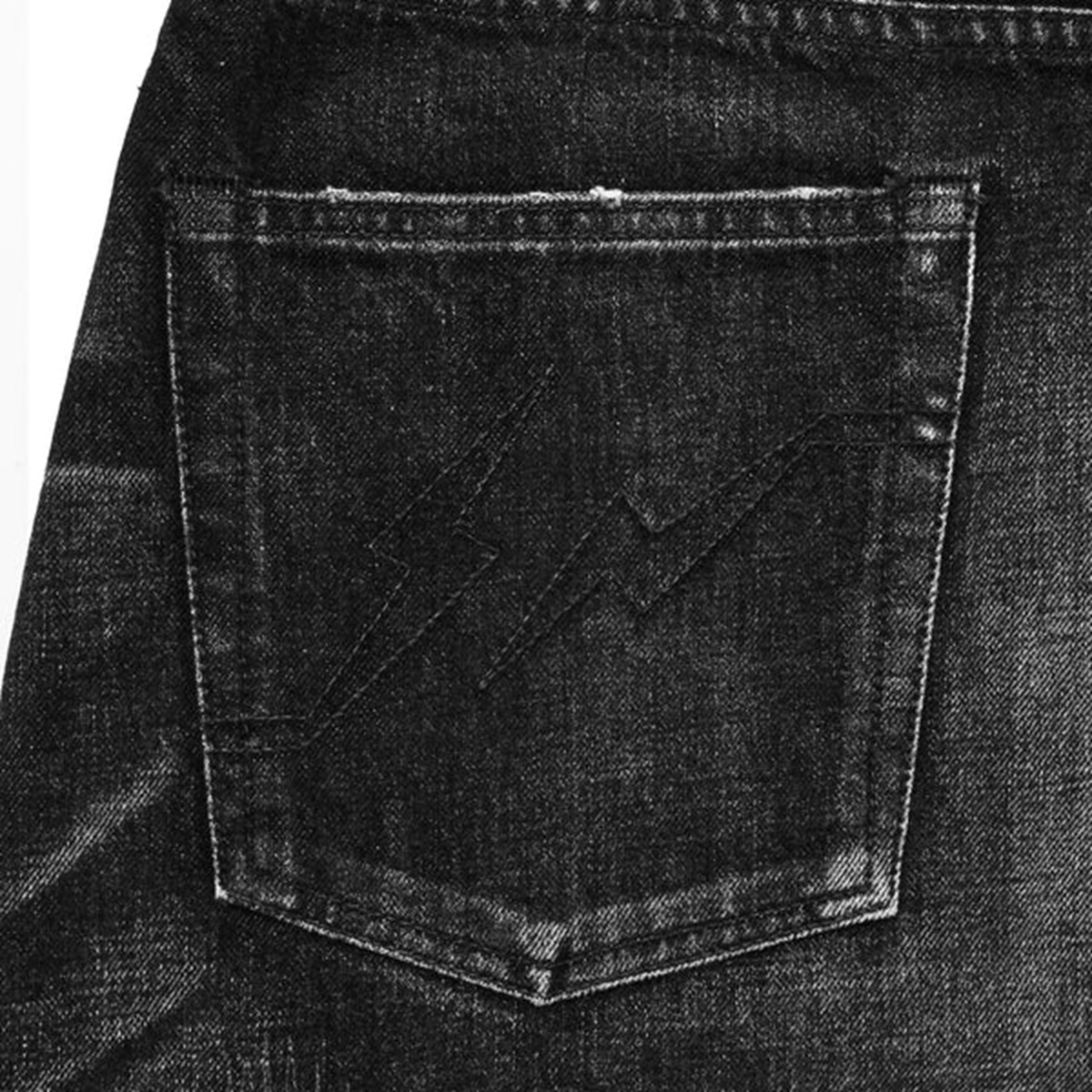 SEQUEL JAPAN 2026 x FRAGMENT DAMAGED DENIM PANTS / BLACK (SQ-26SS-PT-08) - SLIM FIT PRE ORDER ITEM (預訂中)