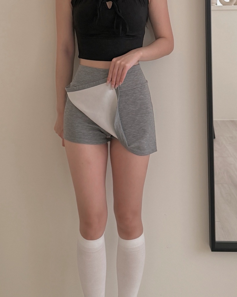 9AM skirt 開衩包臀褲裙 / 灰