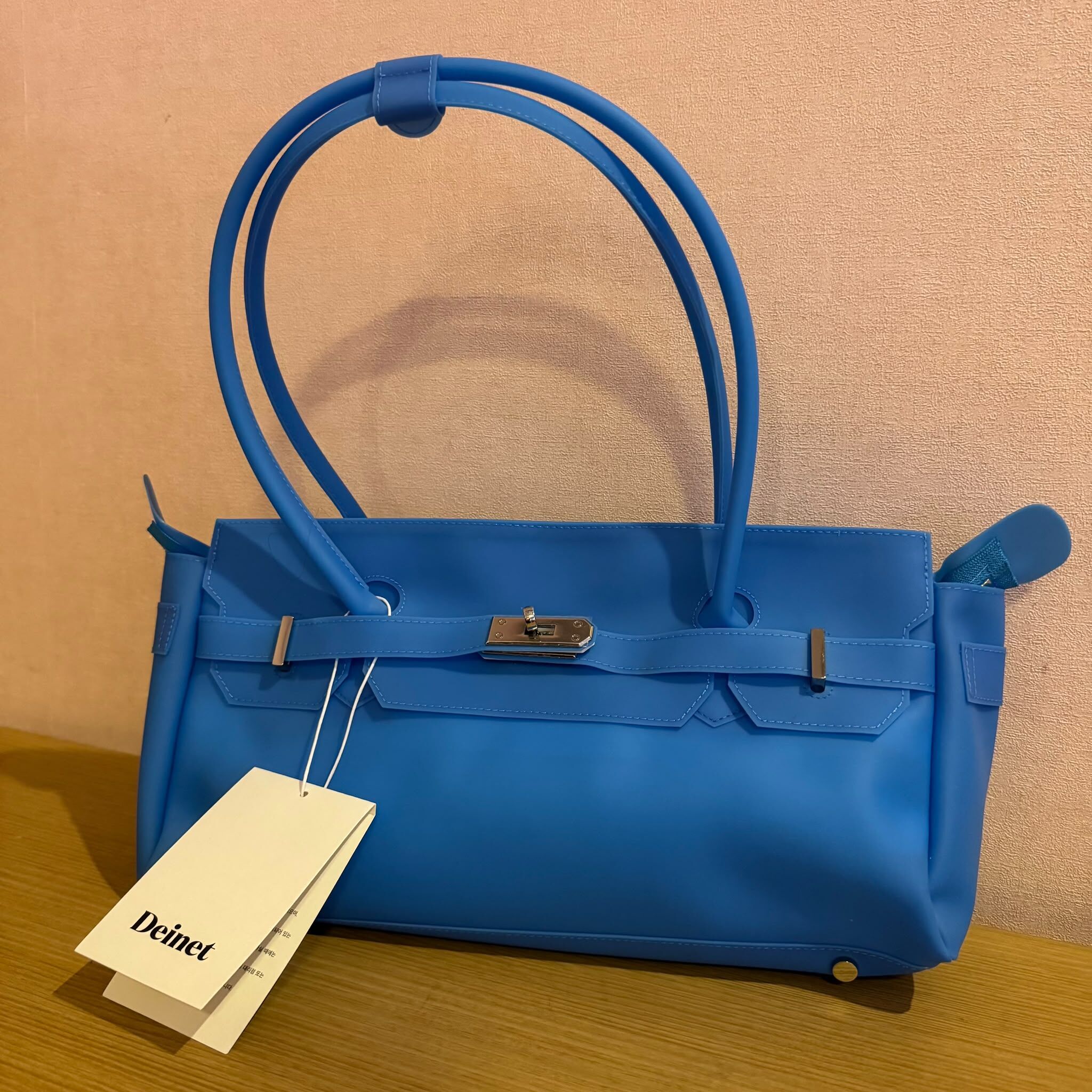 LAR-GGG0723-201 TWO WAY JELLY BAG(內有附贈POUCH小袋) BLUE (A61)