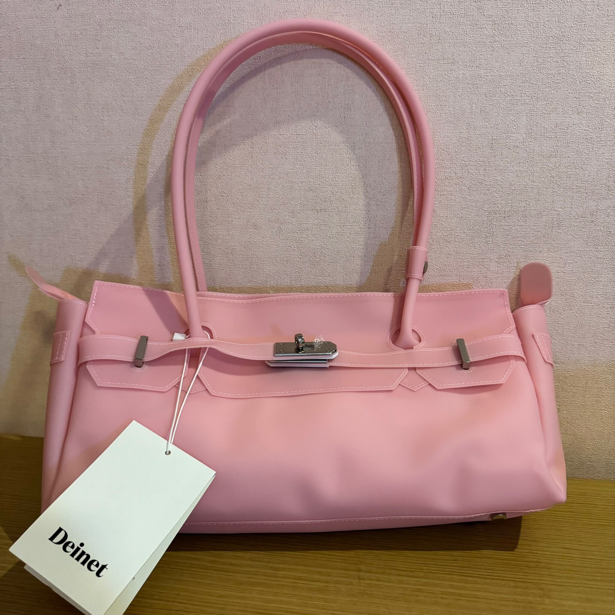 LAR-GGG0723-202 TWO WAY JELLY BAG(內有附贈POUCH小袋) PINK (A62)