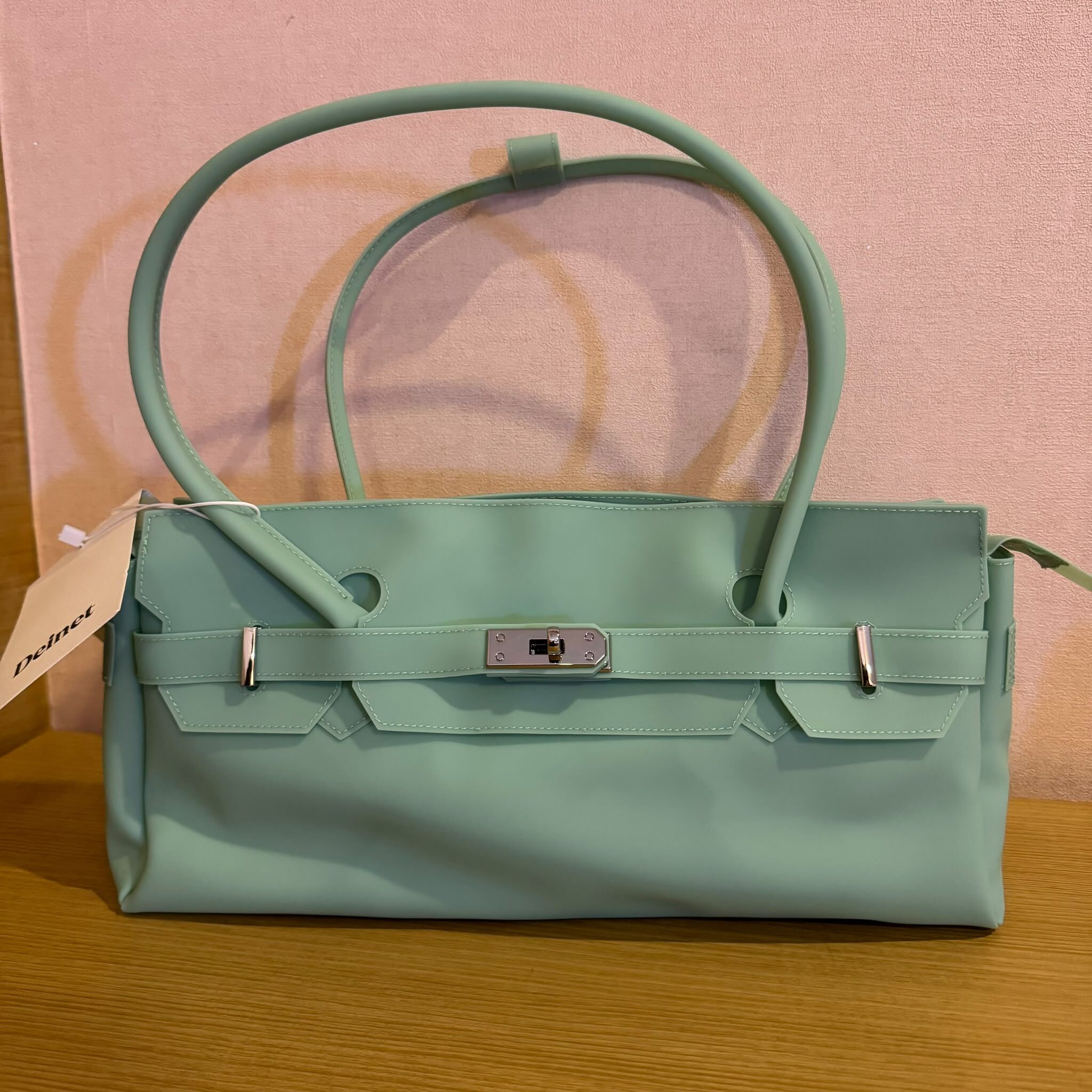 LAR-GGG0723-203 TWO WAY JELLY BAG(內有附贈POUCH小袋) MINT (A63)