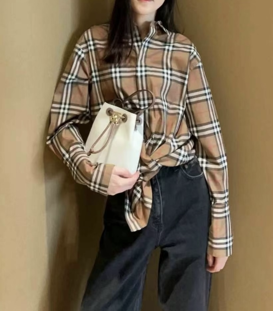 【預購】Burberry U0720888  經典格仔恤衫