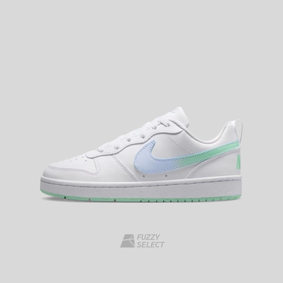 【逢甲 FUZZY】Nike Court Borough GS 小Dnuk 白藍綠 漸層勾 IQ6529-100