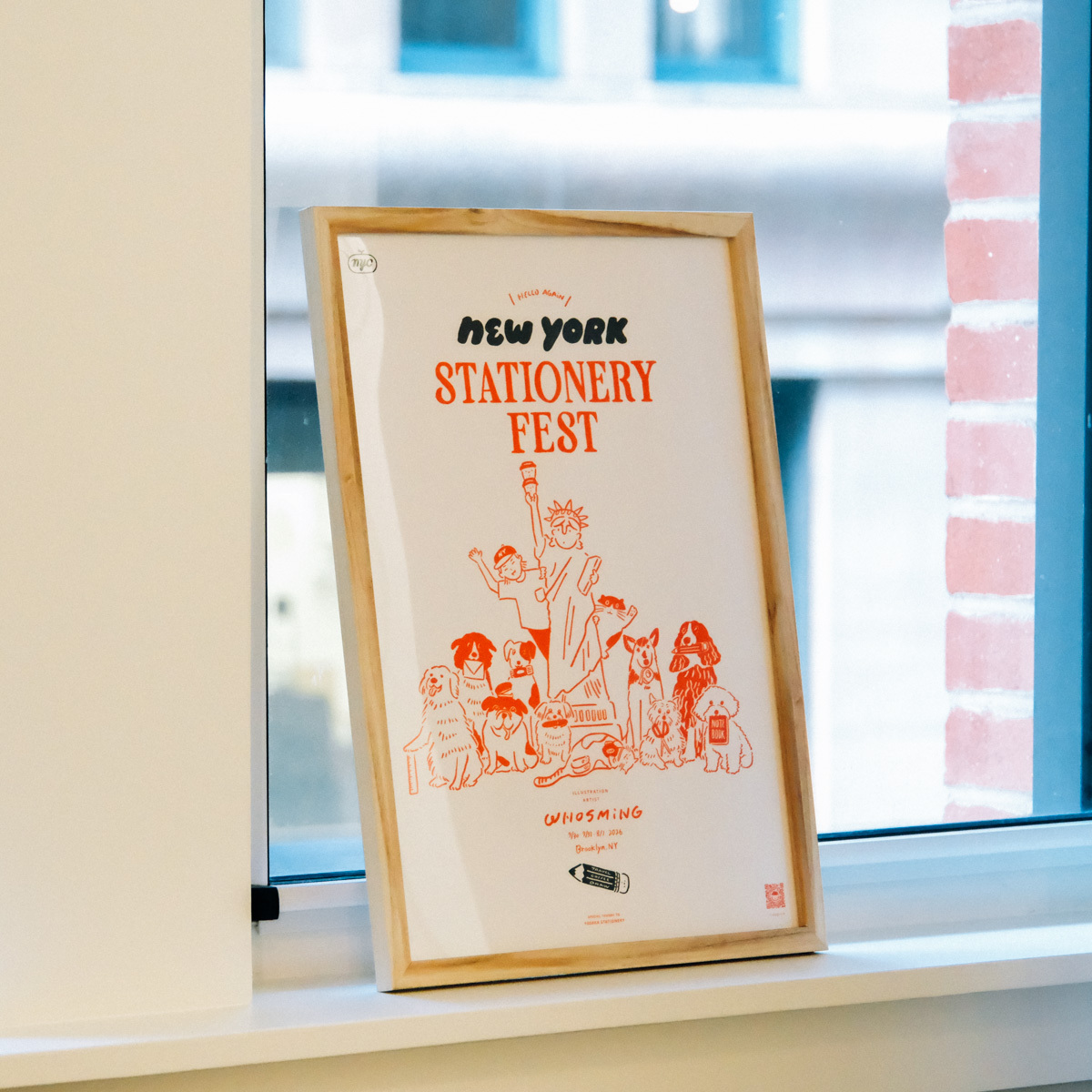 New York Stationery Fest 2026－Vintage Orange｜Poster
