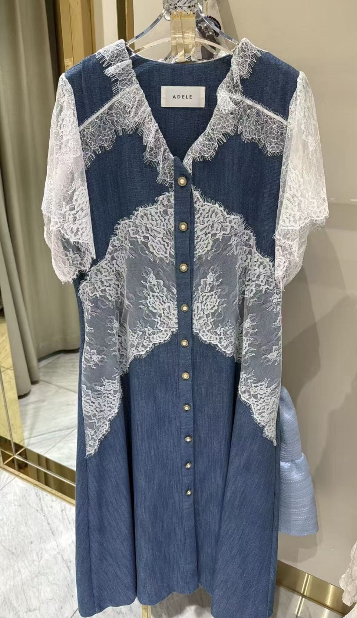 【限量】 牛仔連身裙 AD16 胸42 腰40 HIP48 長48 $999(一口價)  校長同款