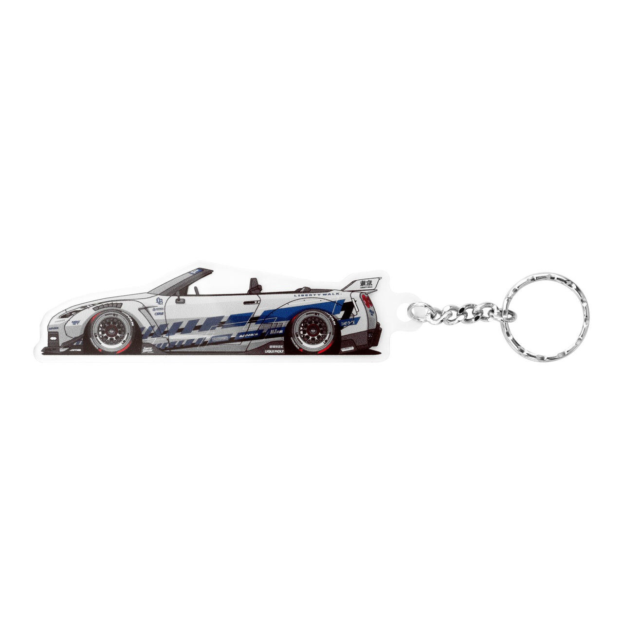 【LIBERTY WALK】0725發售 LB WORKS GTR CONVERTIBLE Silver Keychain