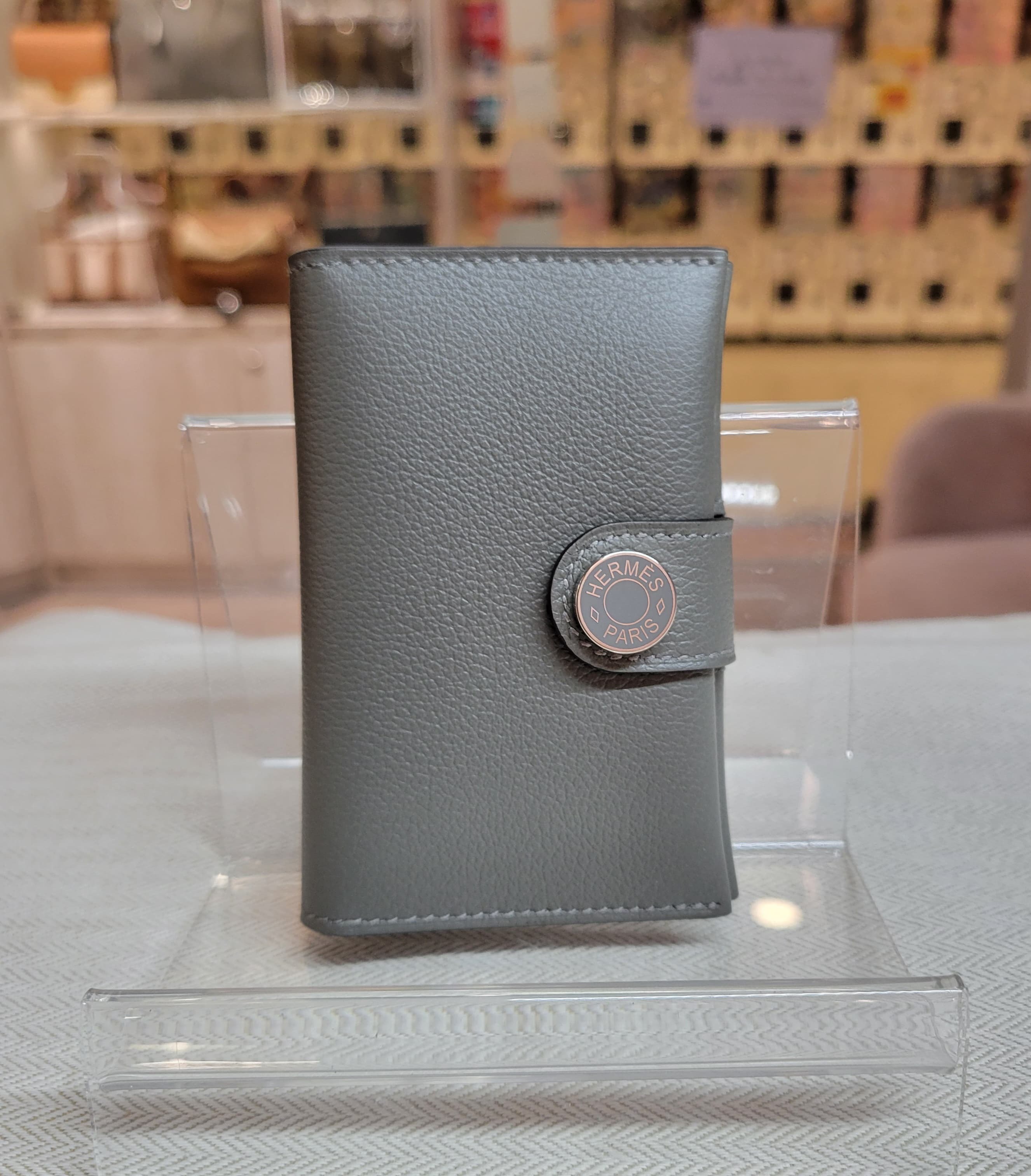 Hermes RMS cardholder 0L GRIS MEYER 積雨雲灰 卡包