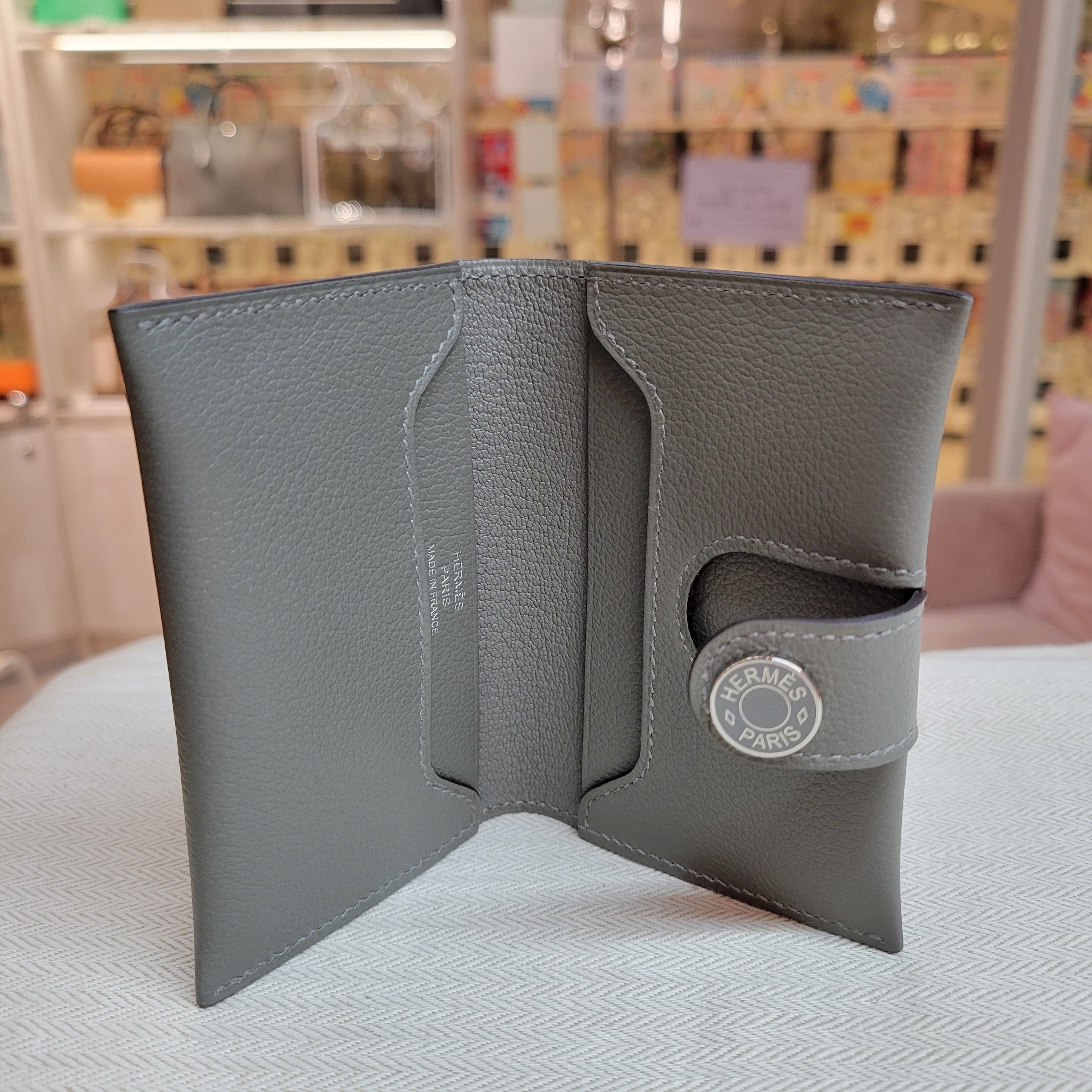 Hermes RMS cardholder 0L GRIS MEYER 積雨雲灰 卡包
