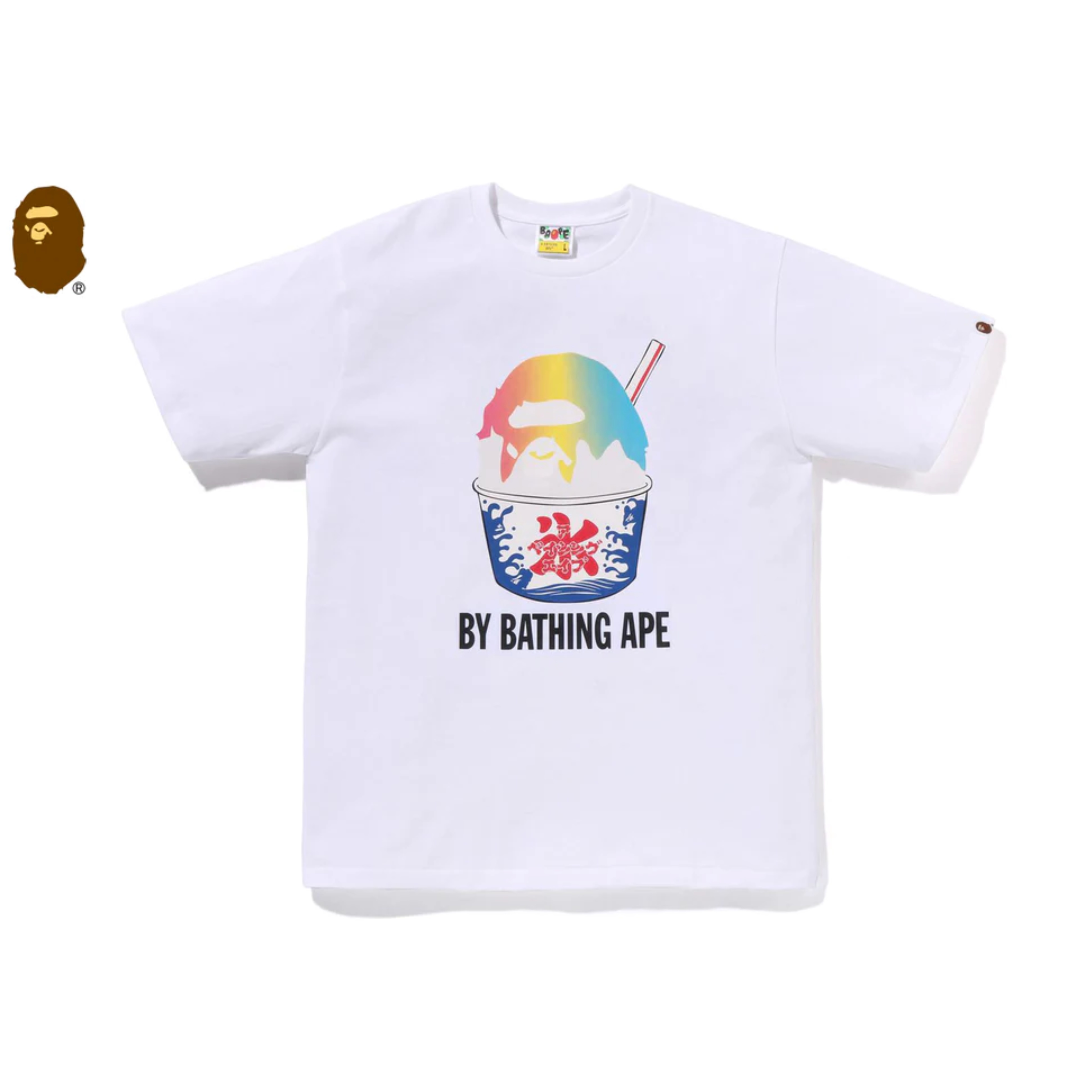 2026SS A BATHING APE BAPE SHAVE ICE BY BATHING APE TEE 大頭 剉冰 短T 現貨 1M72110005