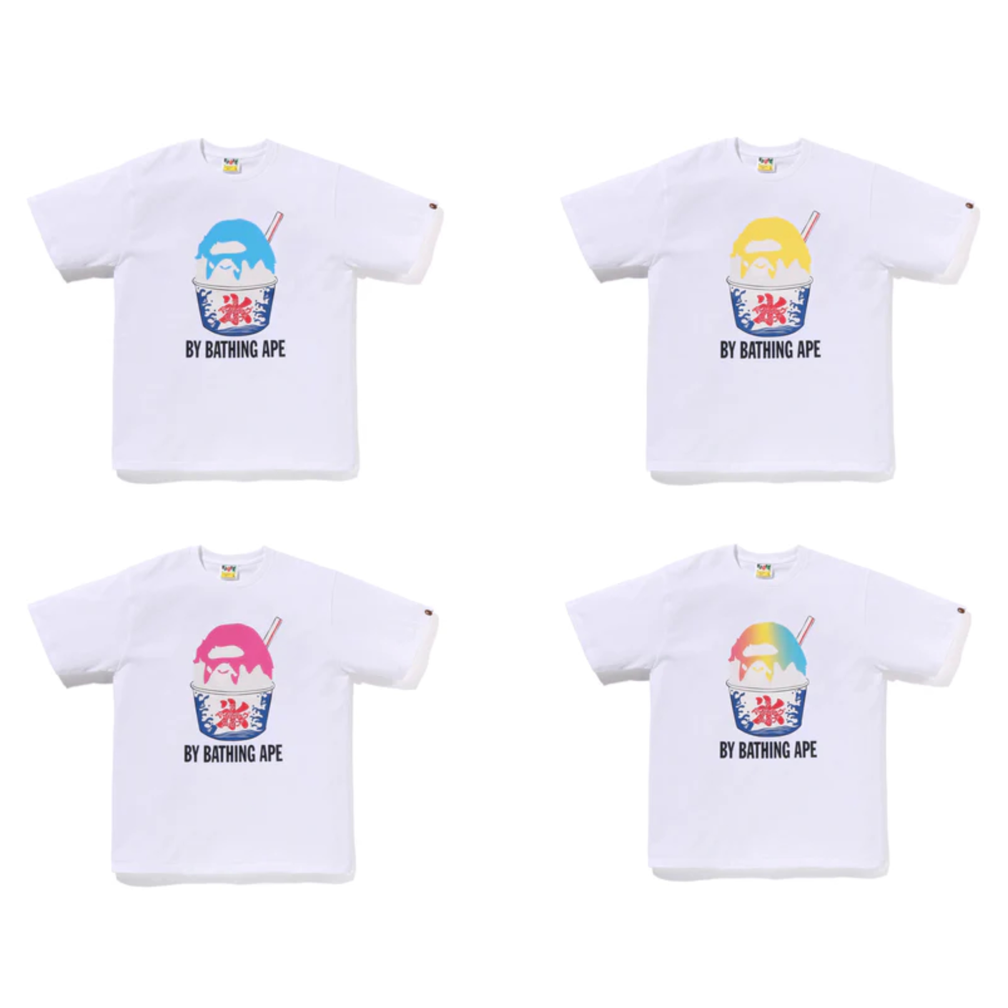 2026SS A BATHING APE BAPE SHAVE ICE BY BATHING APE TEE 大頭 剉冰 短T 現貨 1M72110005