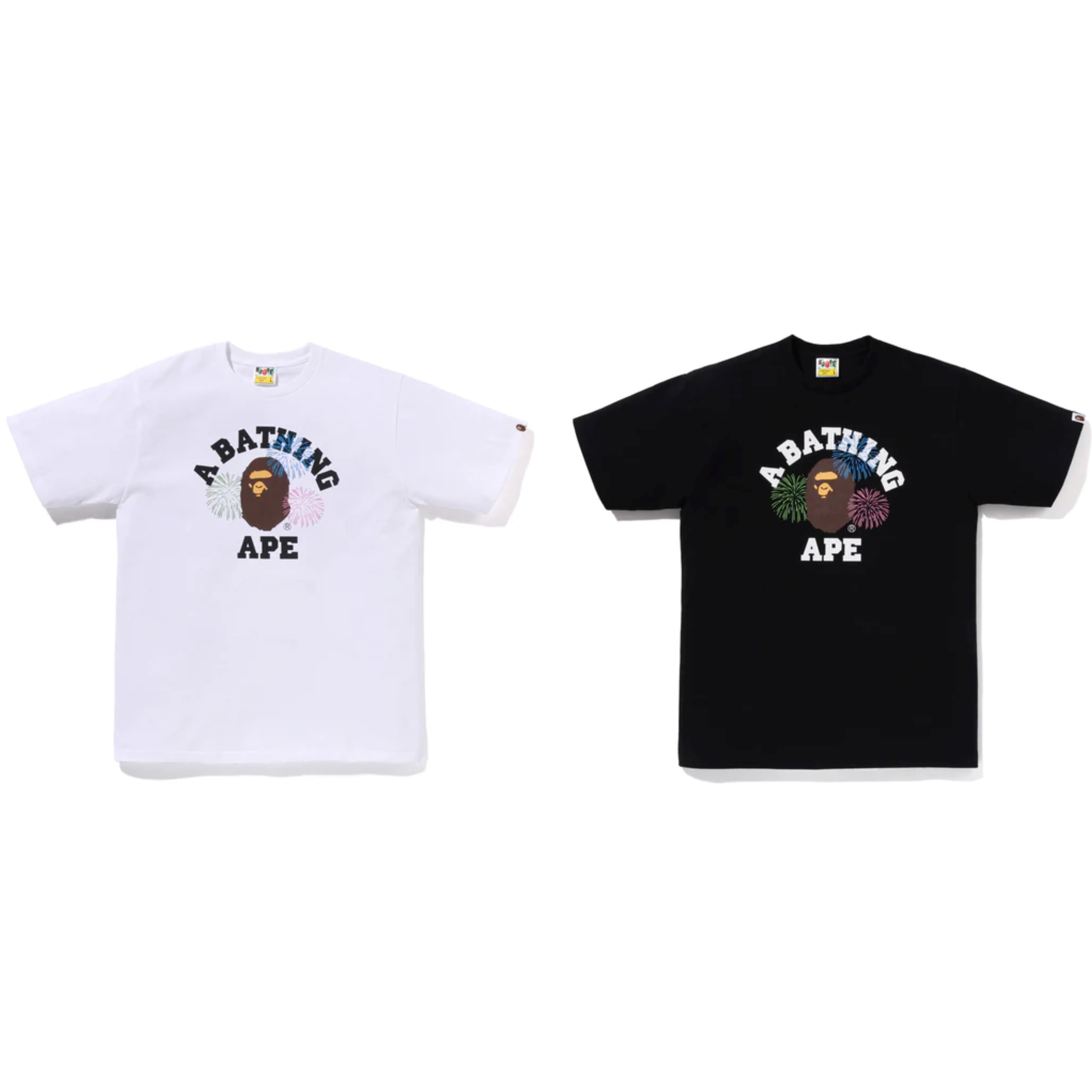 2026SS A BATHING APE BAPE APE HEAD FIREWORK COLLEGE TEE 煙火 小頭 短T 現貨 1M72110003
