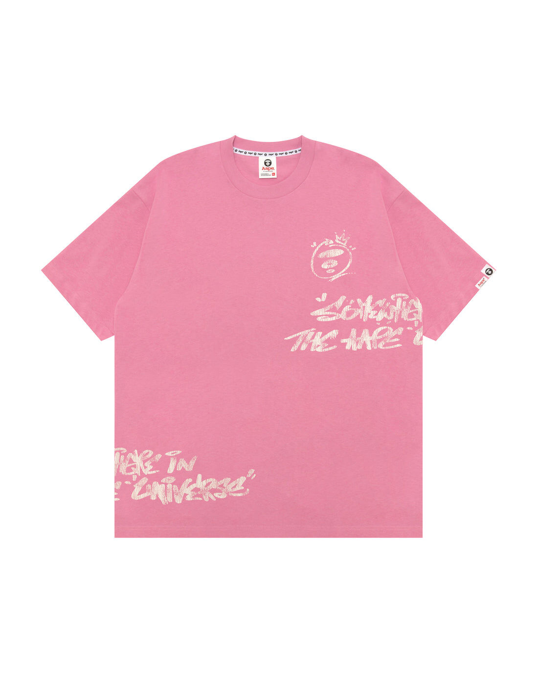 【AAPE 】7月連線期間發售新品 裂紋塗鴉短袖T恤 AAPTEM1976XXR