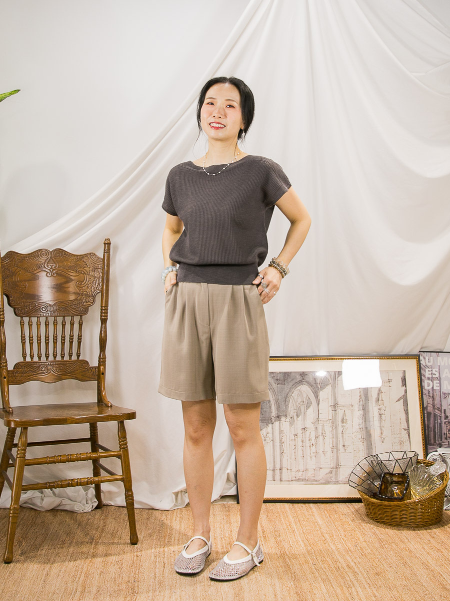 【SUMMER SALE】一字領 線仔TOP【不設退換】