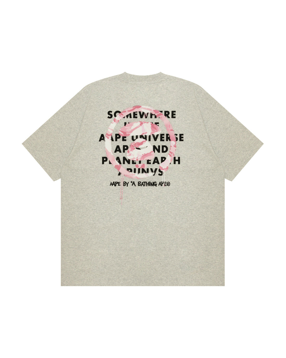 【AAPE 】7月連線期間發售新品 AAPEUNVS 迷彩噴漆猿人短袖T恤  AAPTEM10035AR