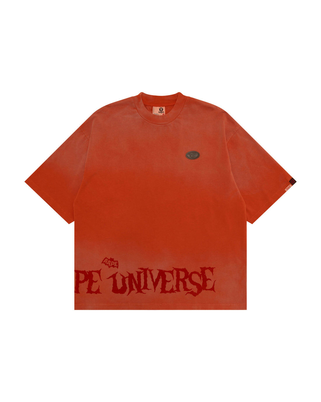【AAPE 】7月連線期間發售新品 AAPEUNVS 漸層水洗做舊短袖T恤  AAPTEM10001XR