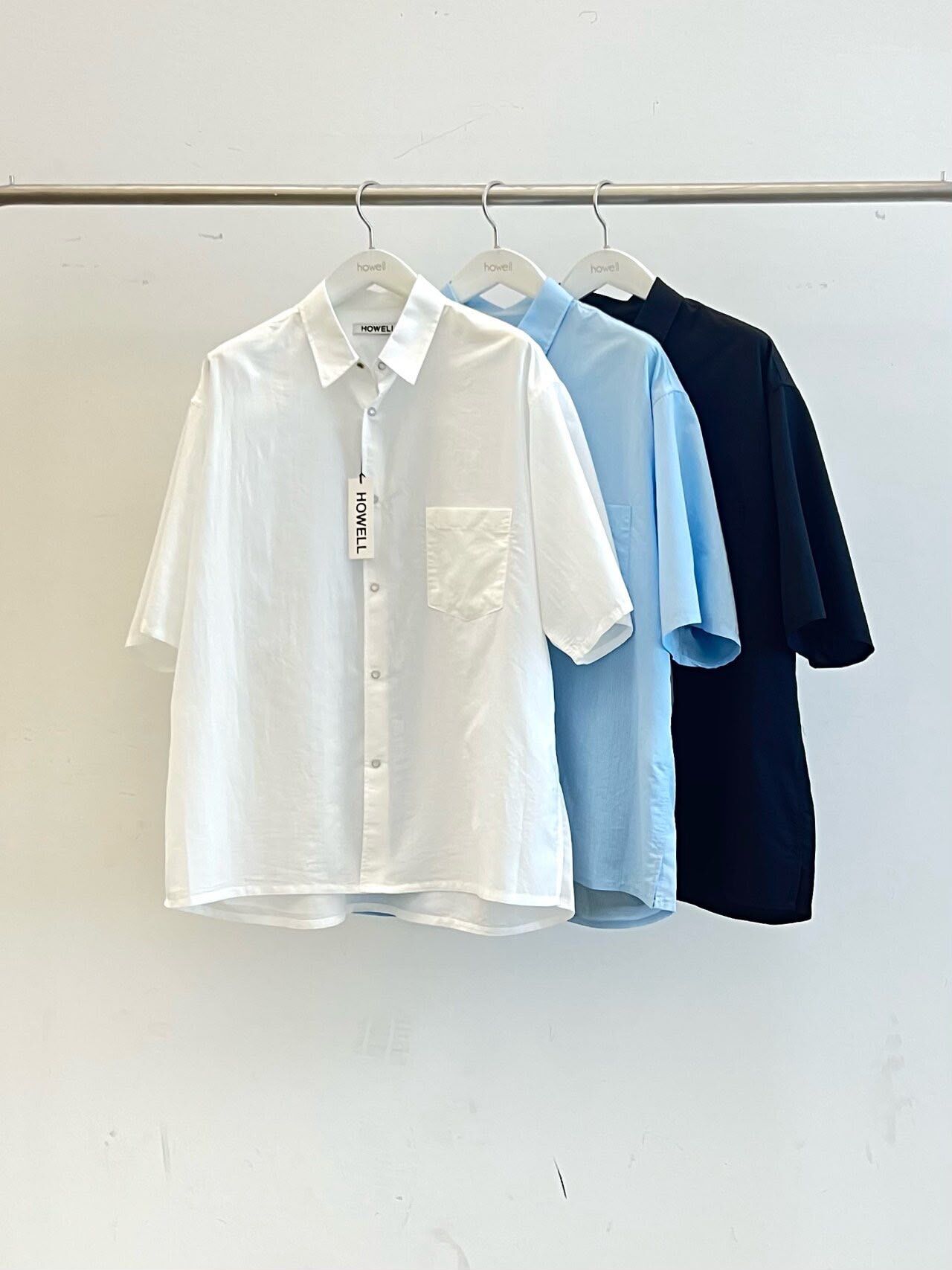 淨色短袖恤衫 HOWELL-097S