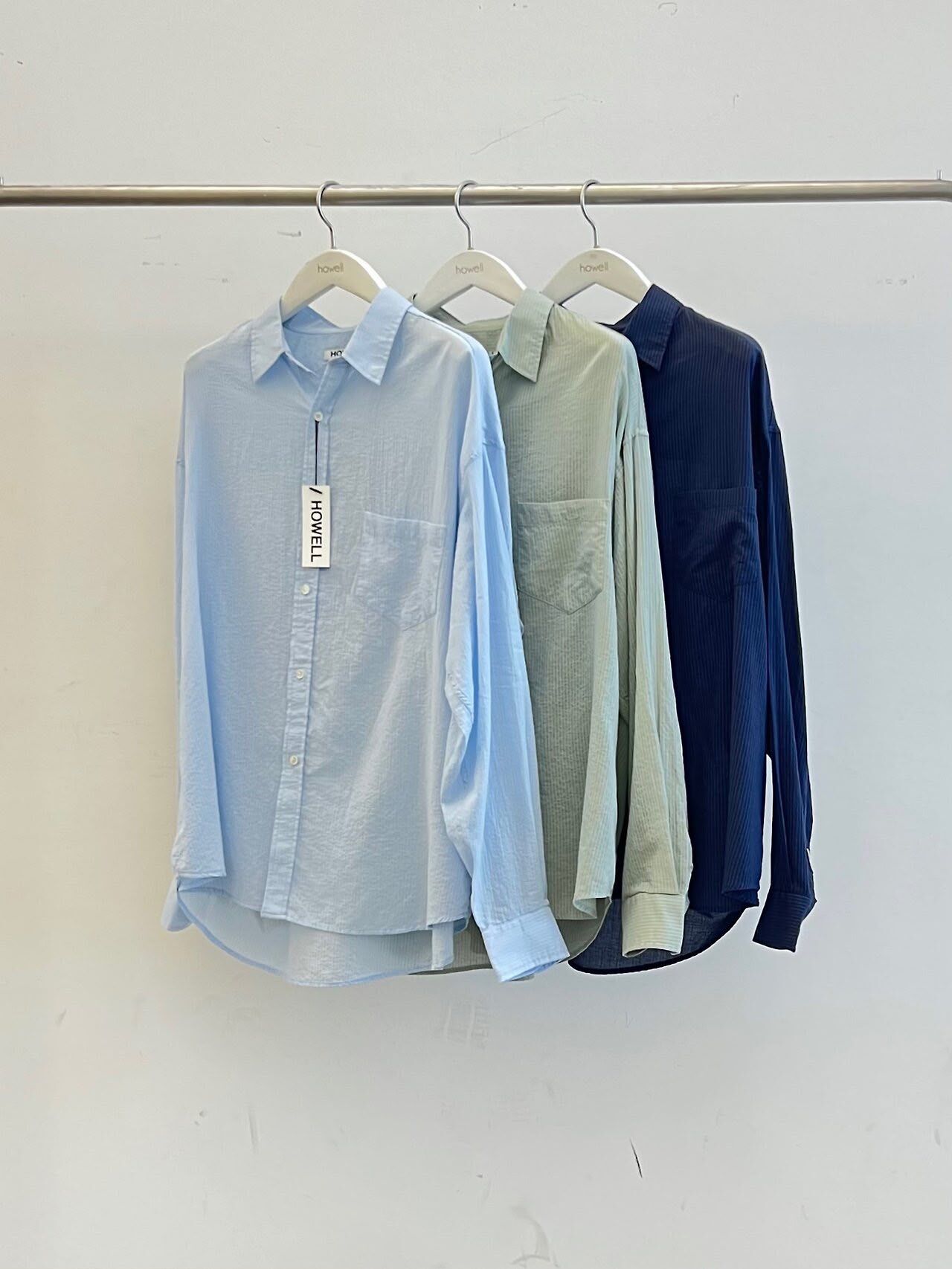 淨色長袖恤衫 HOWELL-098S
