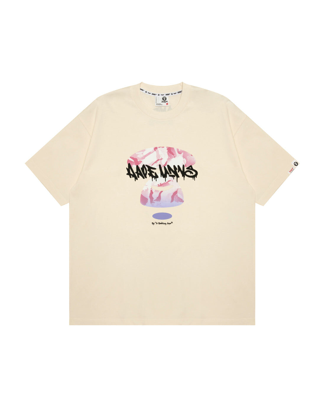 【AAPE 】7月連線期間發售新品 AAPEUNVS 漸變猿人塗鴉短袖T恤  AAPTEM10032XR