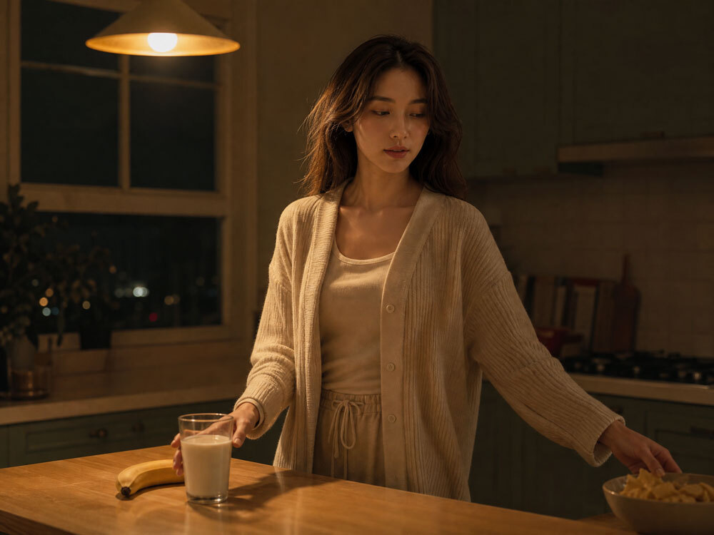 深夜廚房_年輕女性_宵夜