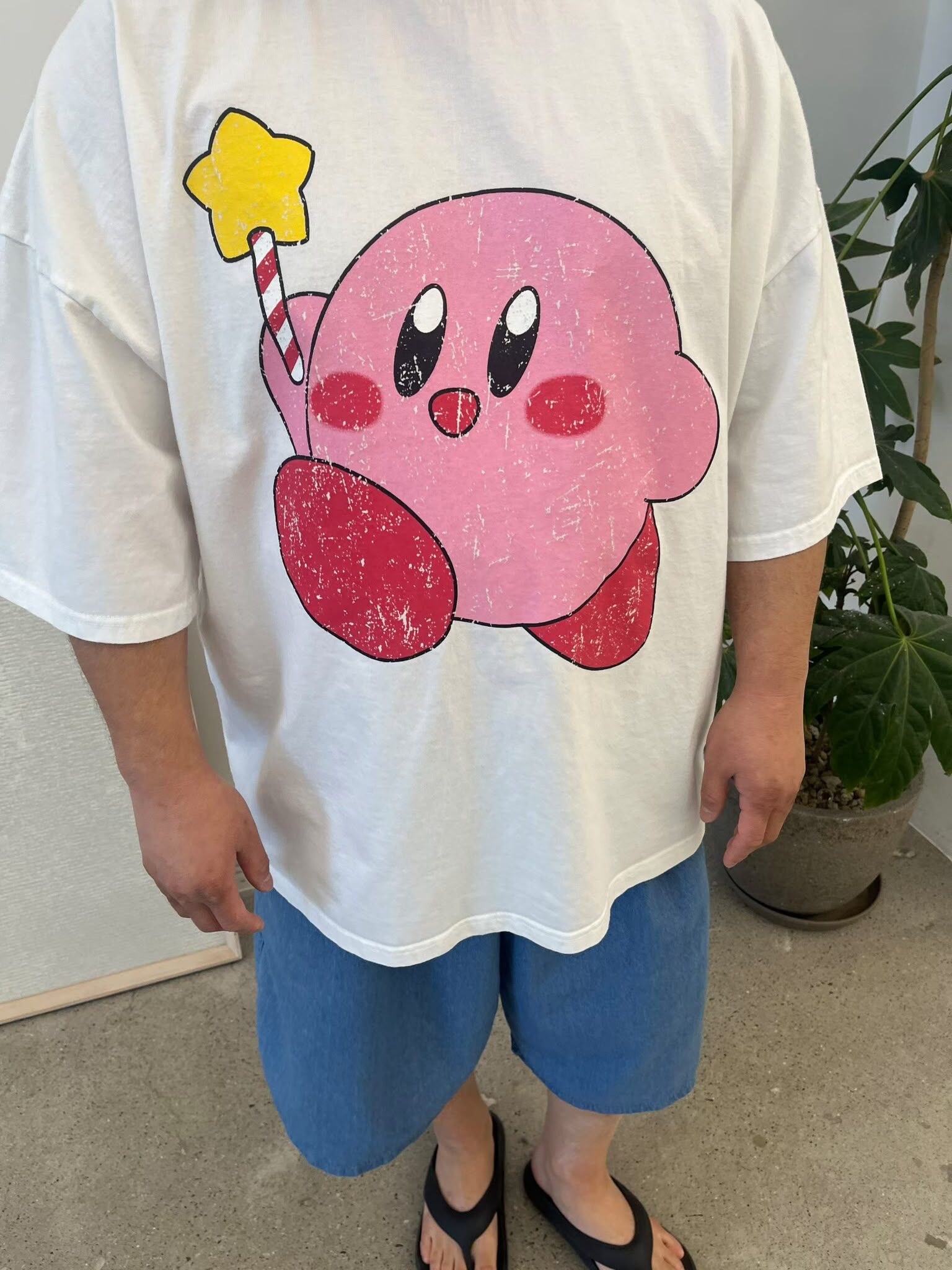 OverSize洗水卡通圖案短袖Tee KKUKKU-054T