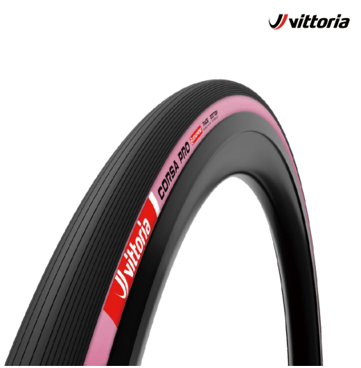 VITTORIA CORSA PRO 真空可摺外胎 ( ROAD TLR ) 特別版粉紅色