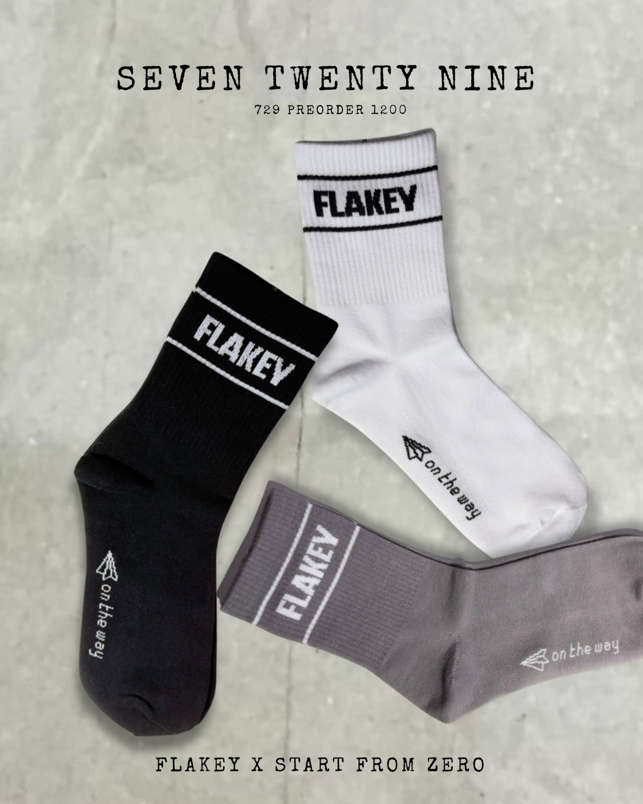 Flakey On the way Logo Socks