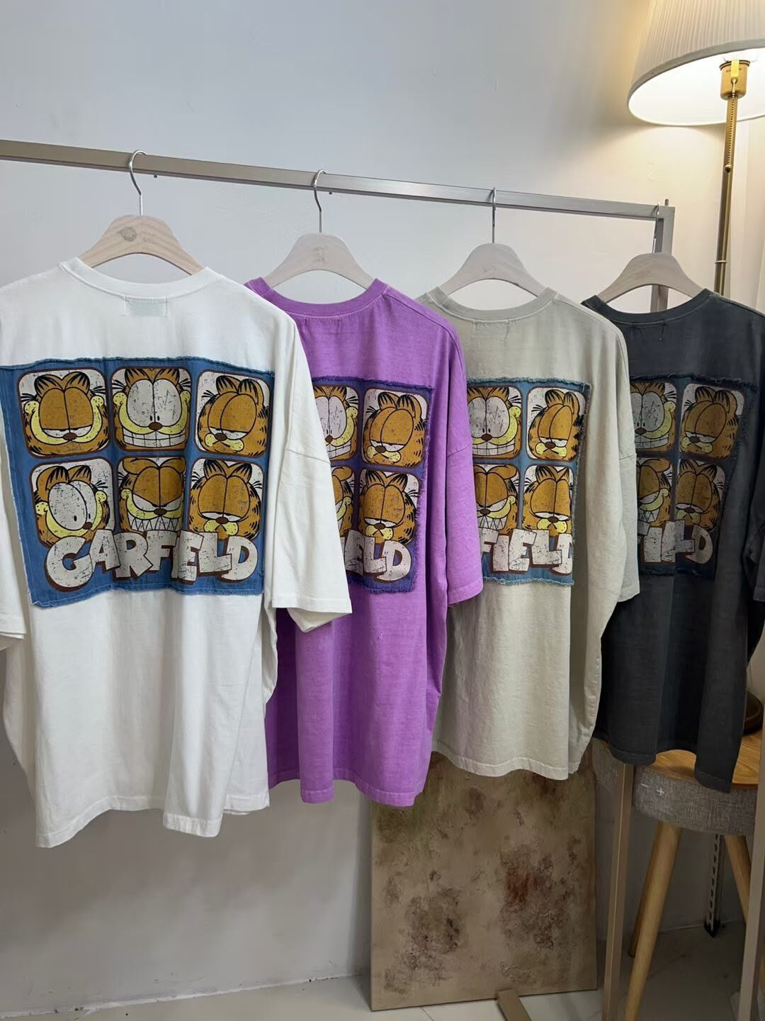 OverSize洗水卡通圖案短袖Tee KKUKKU-072T