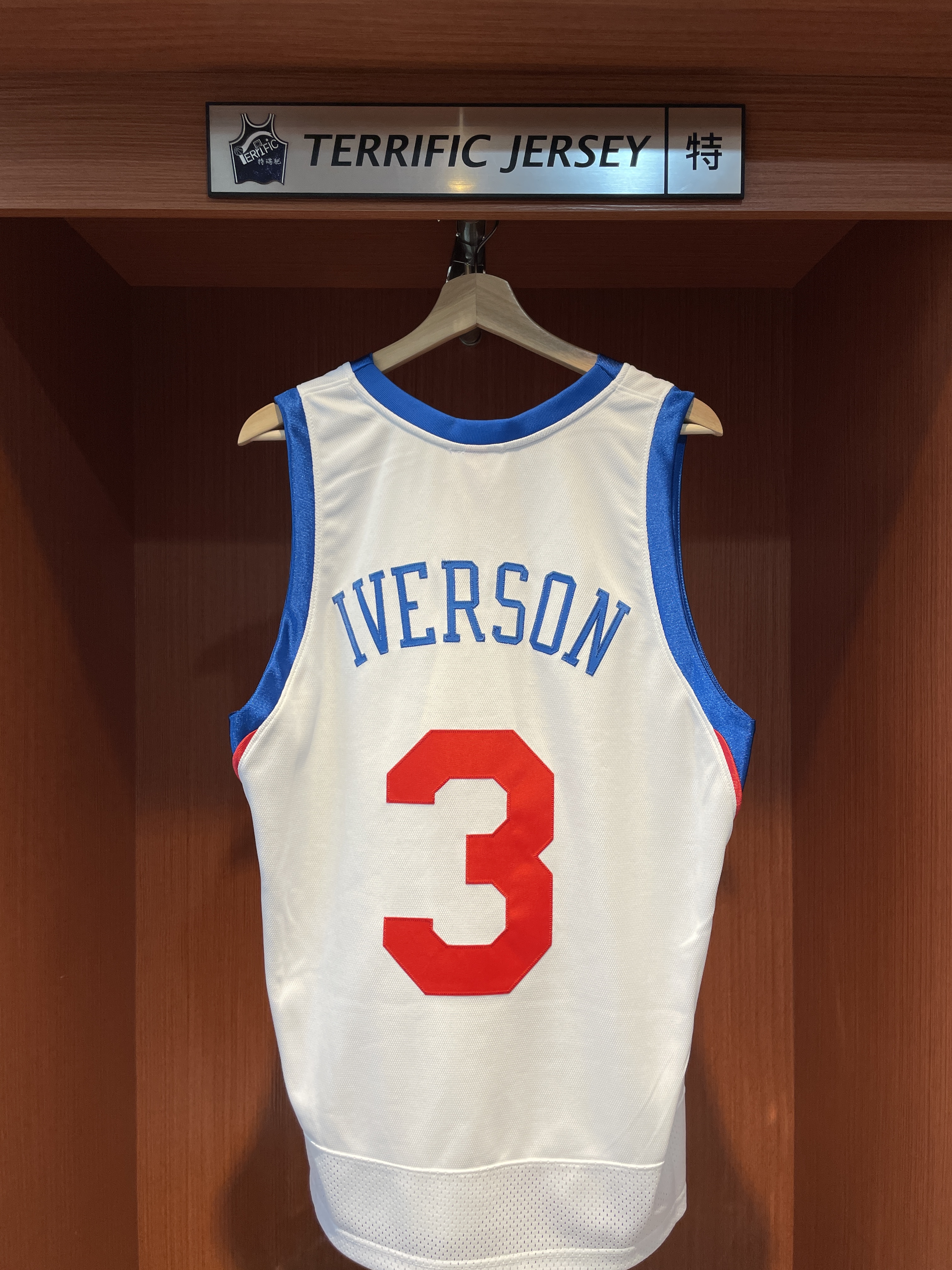 NBA球衣 Allen Iverson 費城七六人白 09-10 重返費城 M&N Authentic 球員版 電繡 全新
