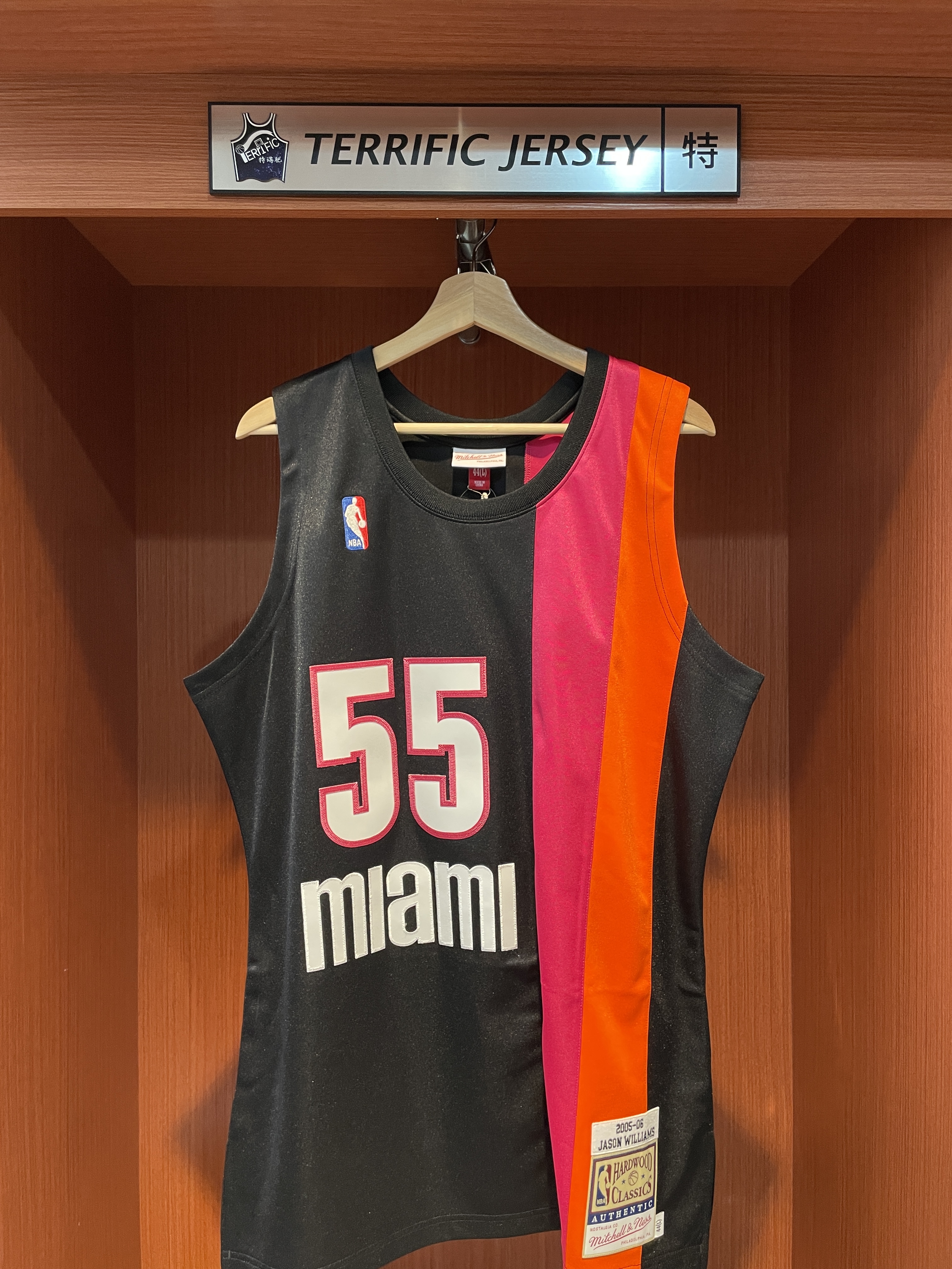 NBA球衣 Jason Williams 邁阿密熱火 05-06黑 佛羅里達 M&N Authentic 球員版 電繡 全新