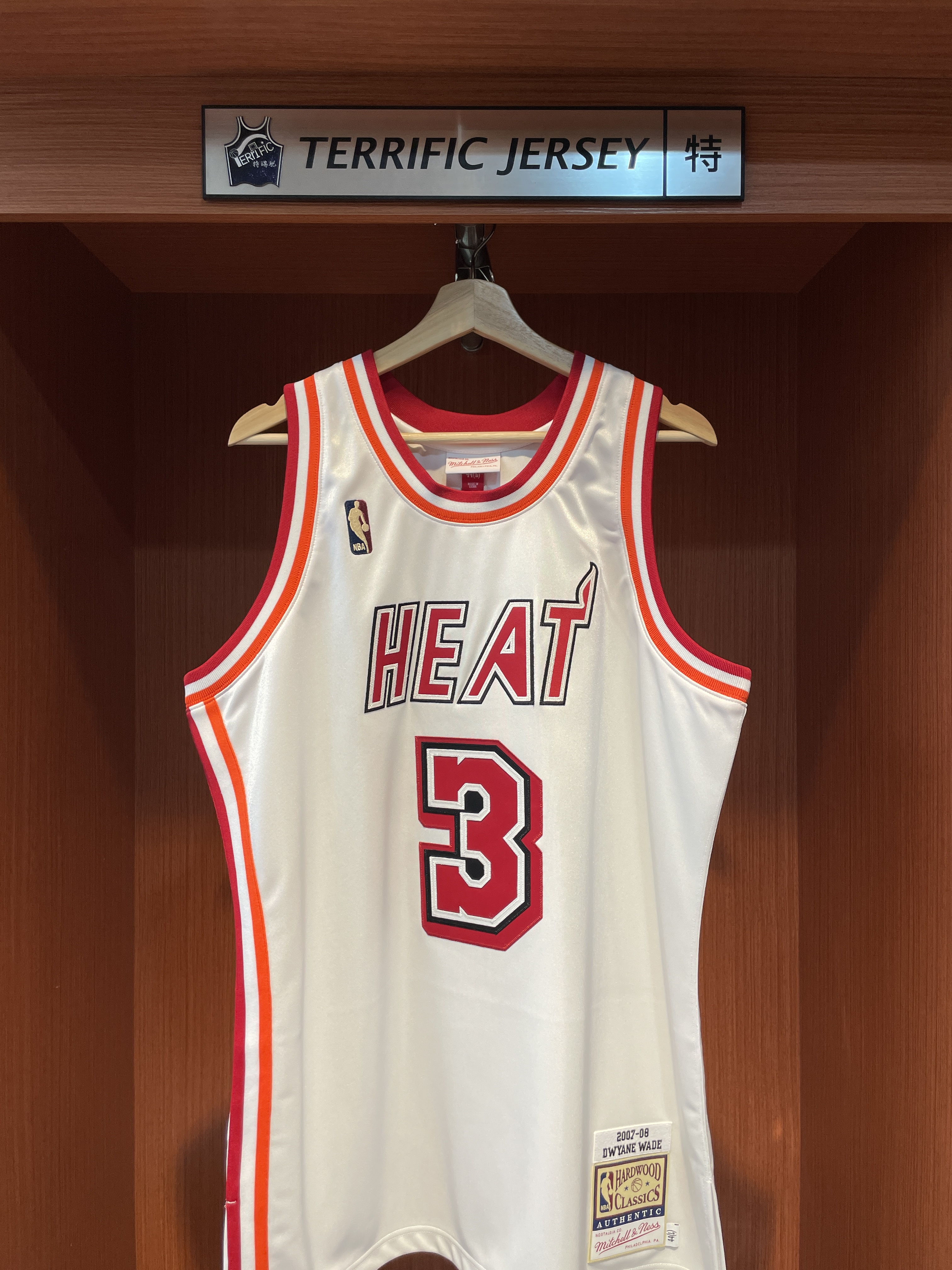 NBA球衣 Dwyane Wade 邁阿密熱火 07-08白 復古白 四層電繡 M&N Authentic 球員版 電繡 全新