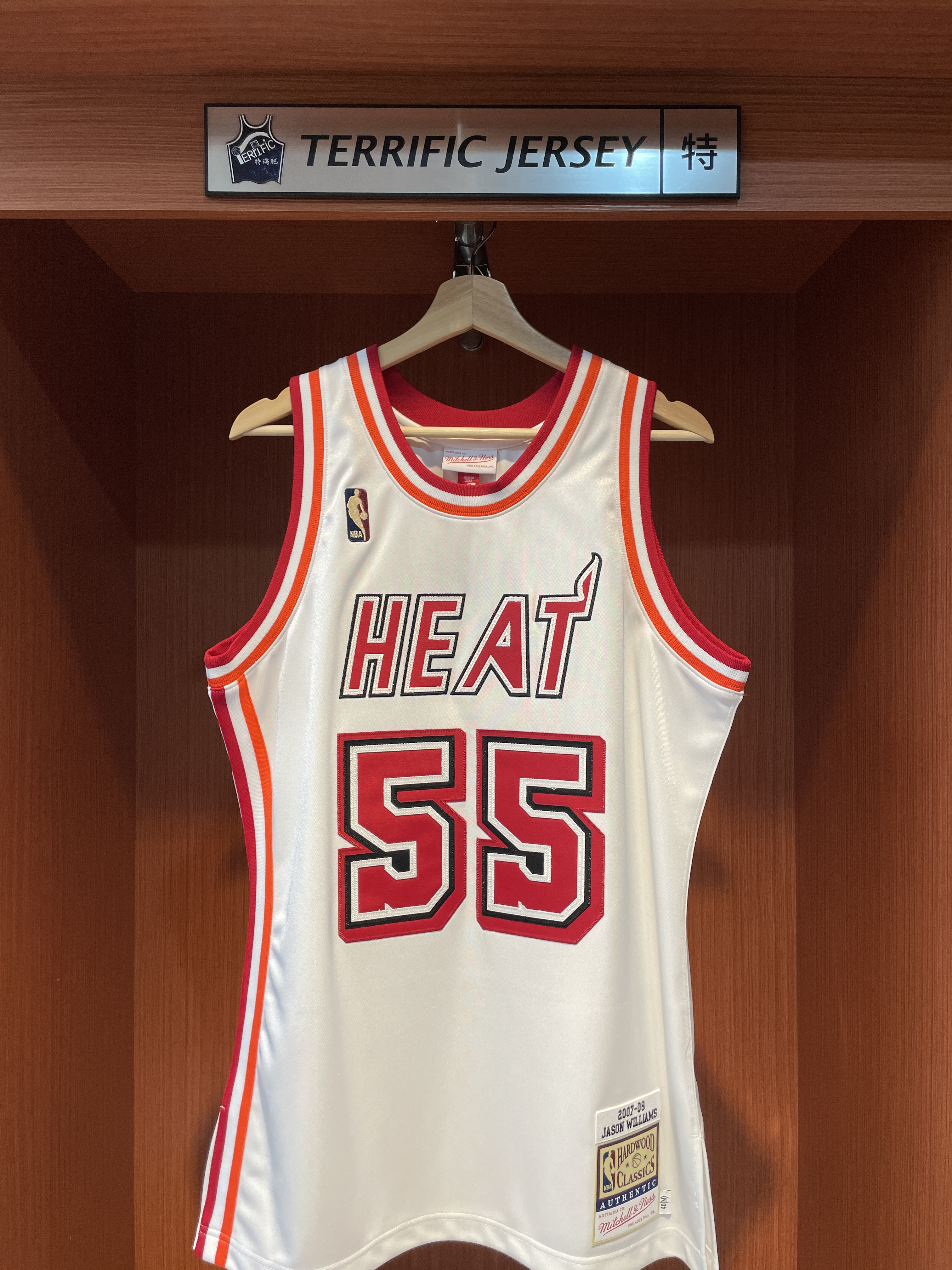 NBA球衣 Jason Williams 邁阿密熱火 07-08白 復古白 四層電繡 M&N Authentic 球員版 電繡 全新