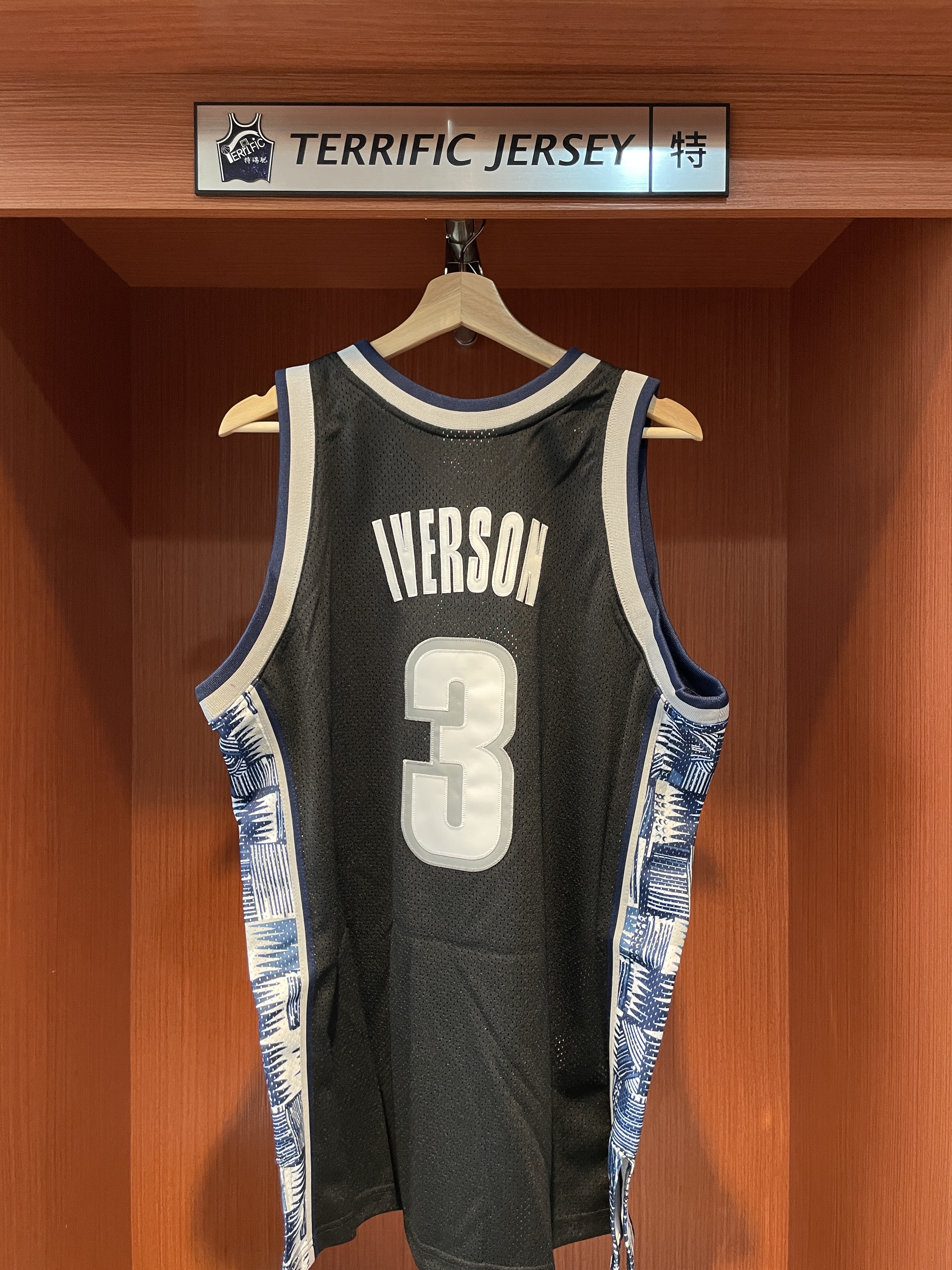 NBA球衣 Allen Iverson 喬治城大學 95-96黑 M&N Authentic 球員版 電繡 全新