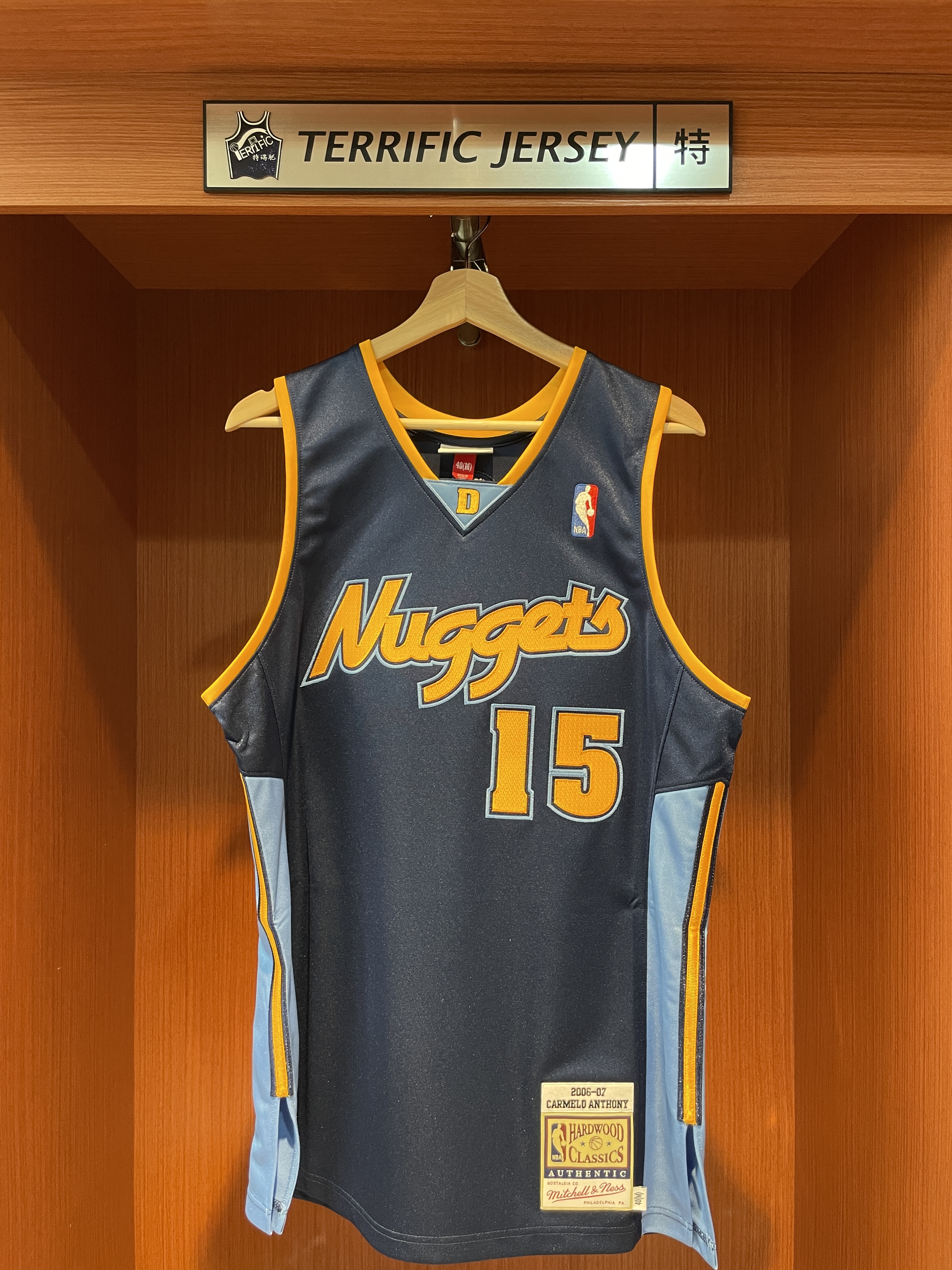 NBA球衣 Carmelo Anthony 丹佛金塊 06-07深藍 緞面 M&N Authentic 球員版 電繡 全新
