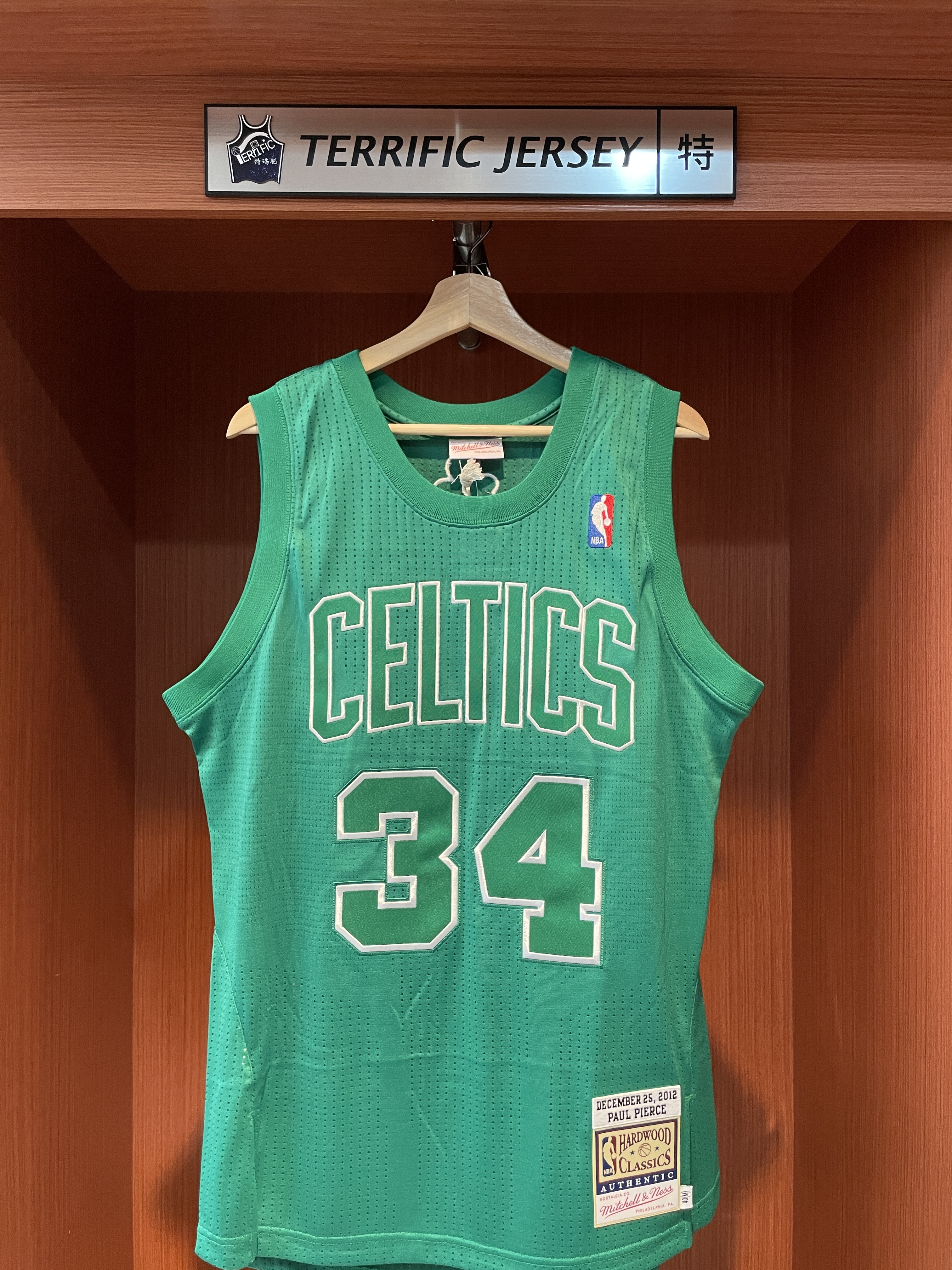 NBA球衣 Paul Pierce 波士頓賽爾提克 2012聖誕節 聖誕大戰 Big Color M&N Authentic 球員版 電繡 全新