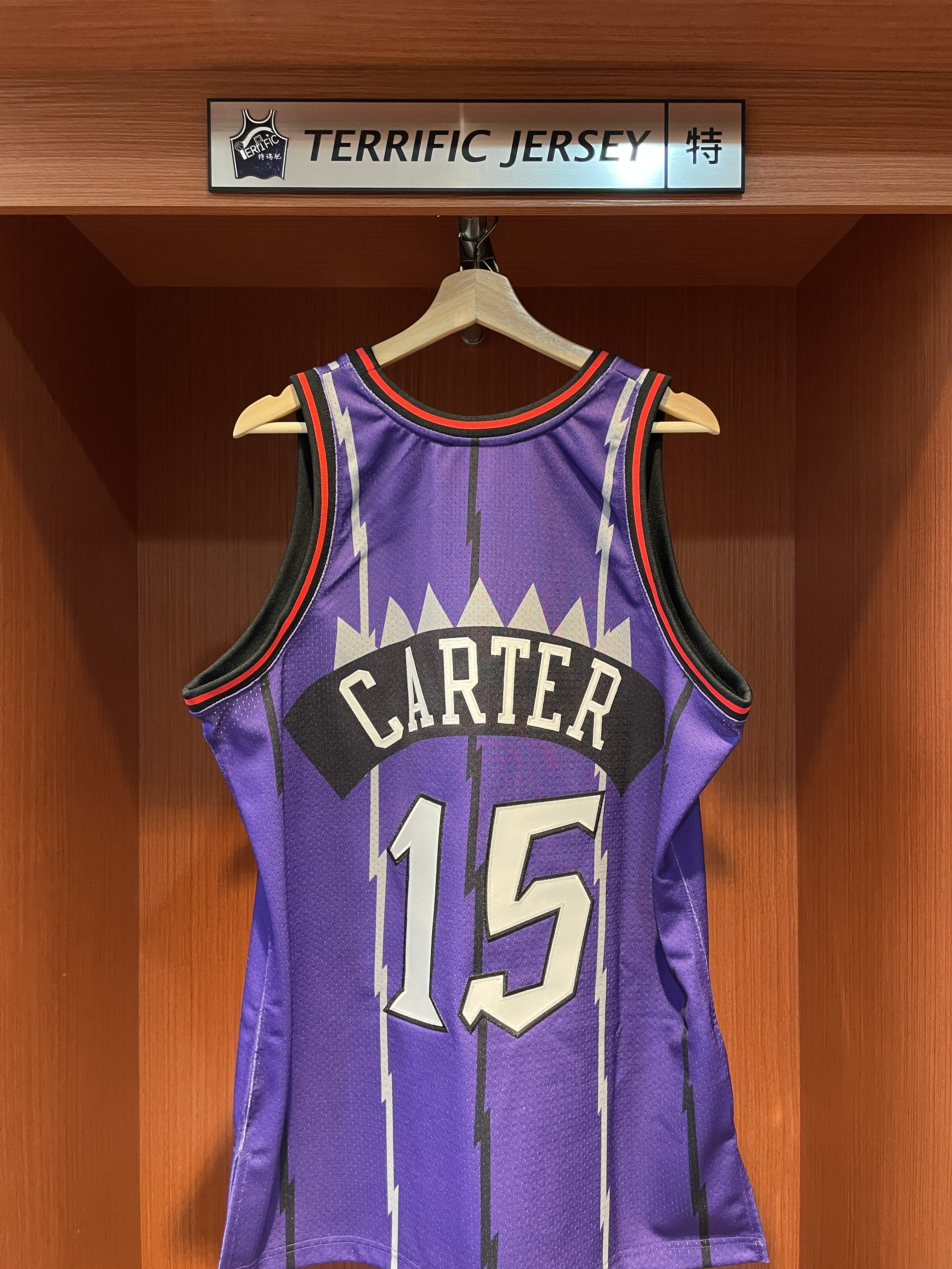 NBA球衣 Vince Carter 多倫多暴龍 98-99 紫大圖 染印 M&N Authentic 球員版 電繡 全新