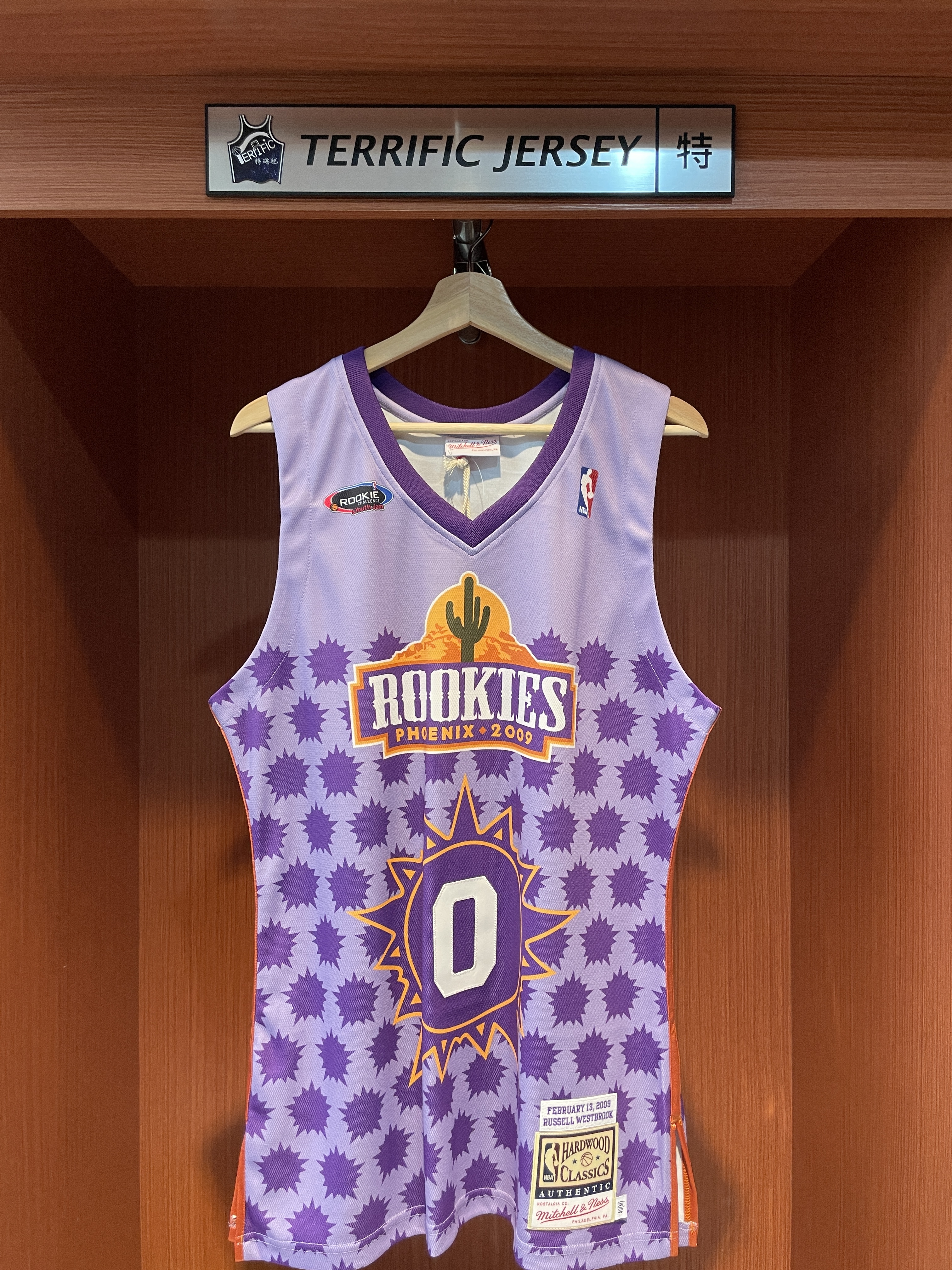 NBA球衣 Russell Westbrook 2009新秀賽 明星賽 紫 挑戰賽  M&N Authentic 球員版 電繡 圖案染印 全新