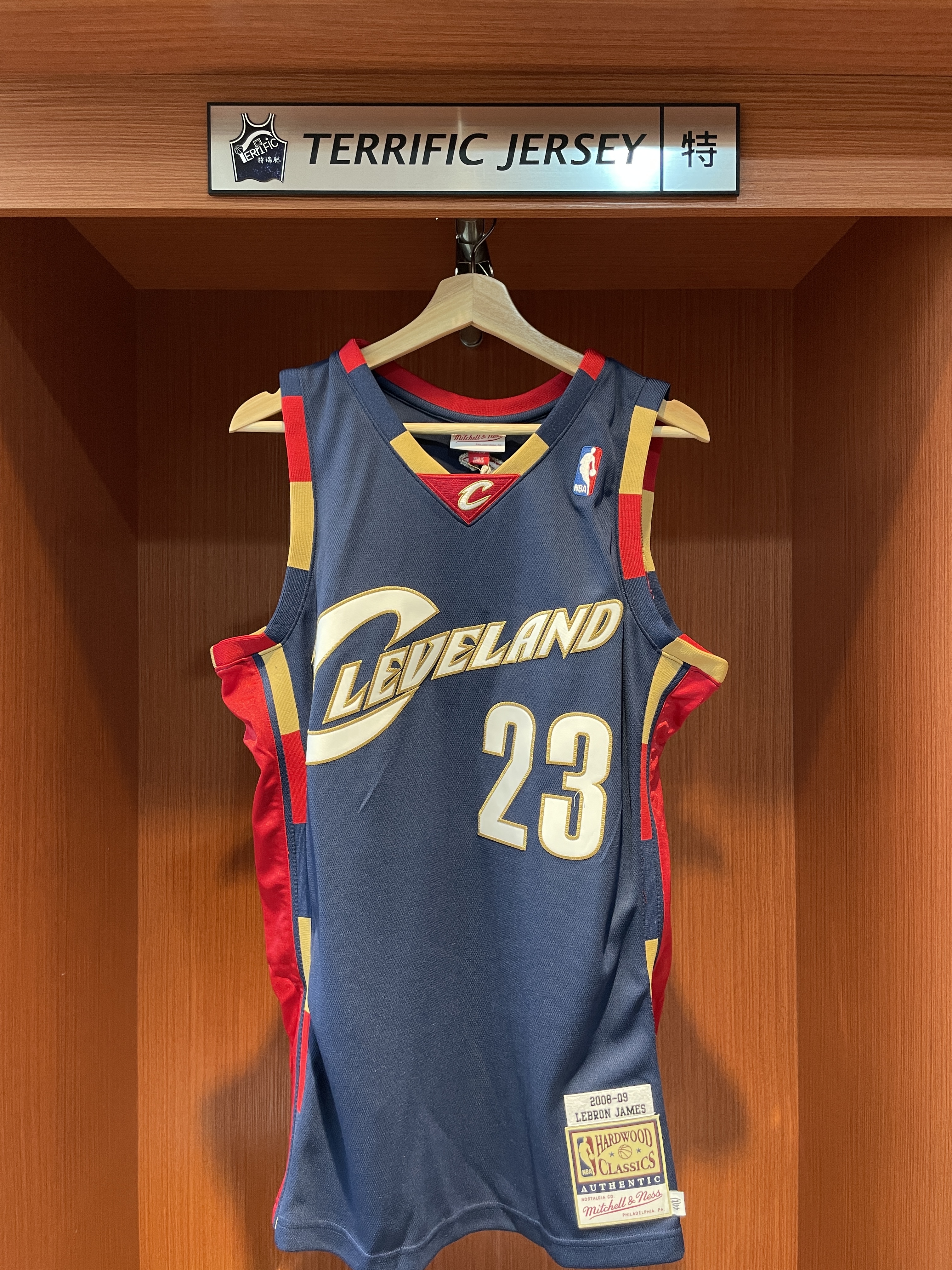 NBA球衣 Lebron James 克里夫蘭騎士 08-09 深藍 新人年 M&N Authentic 球員版 電繡 全新