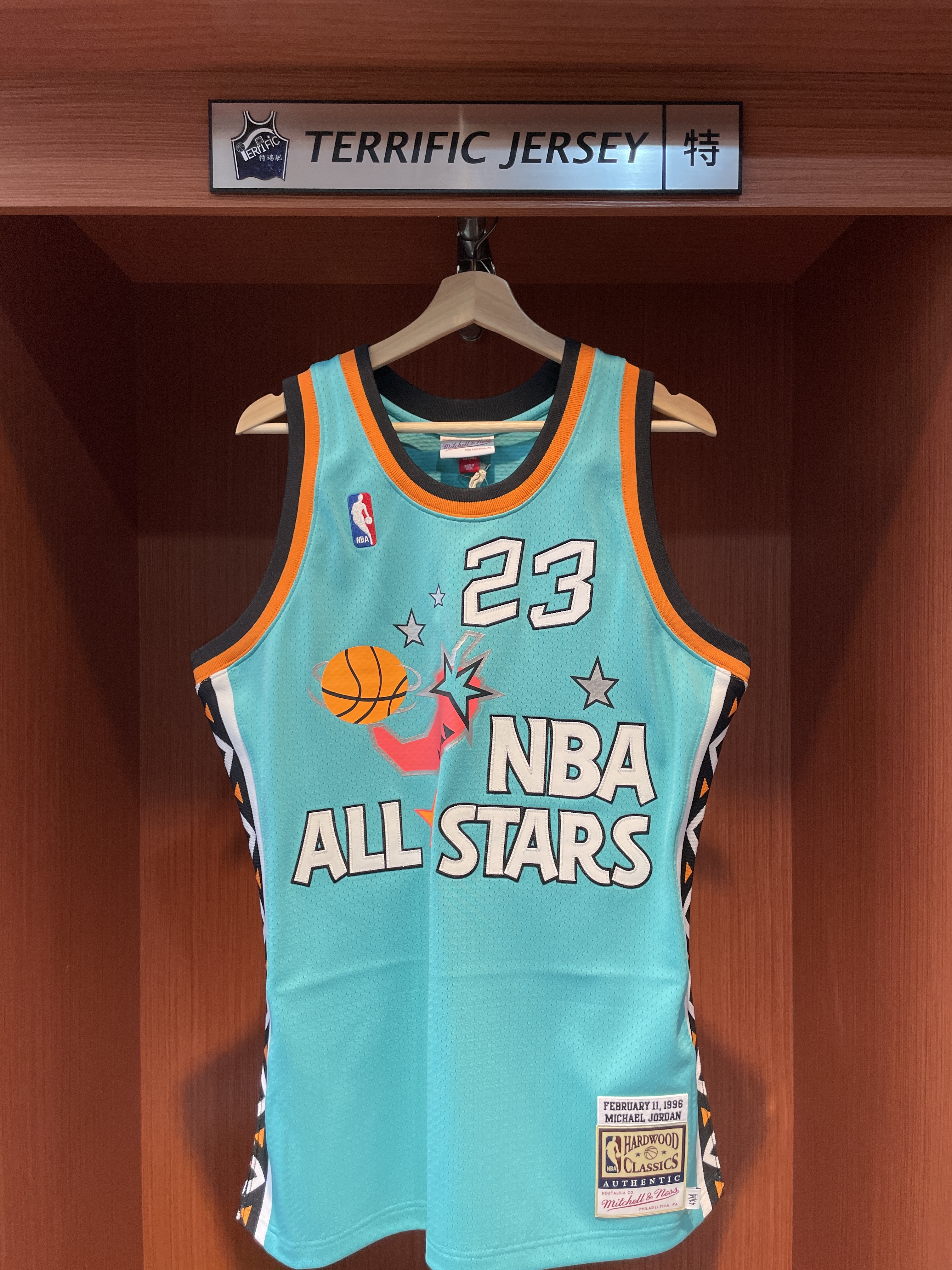 NBA球衣 Michael Jordan 1996 96明星賽 辣椒綠 M&N Authentic 球員版 電繡 全新